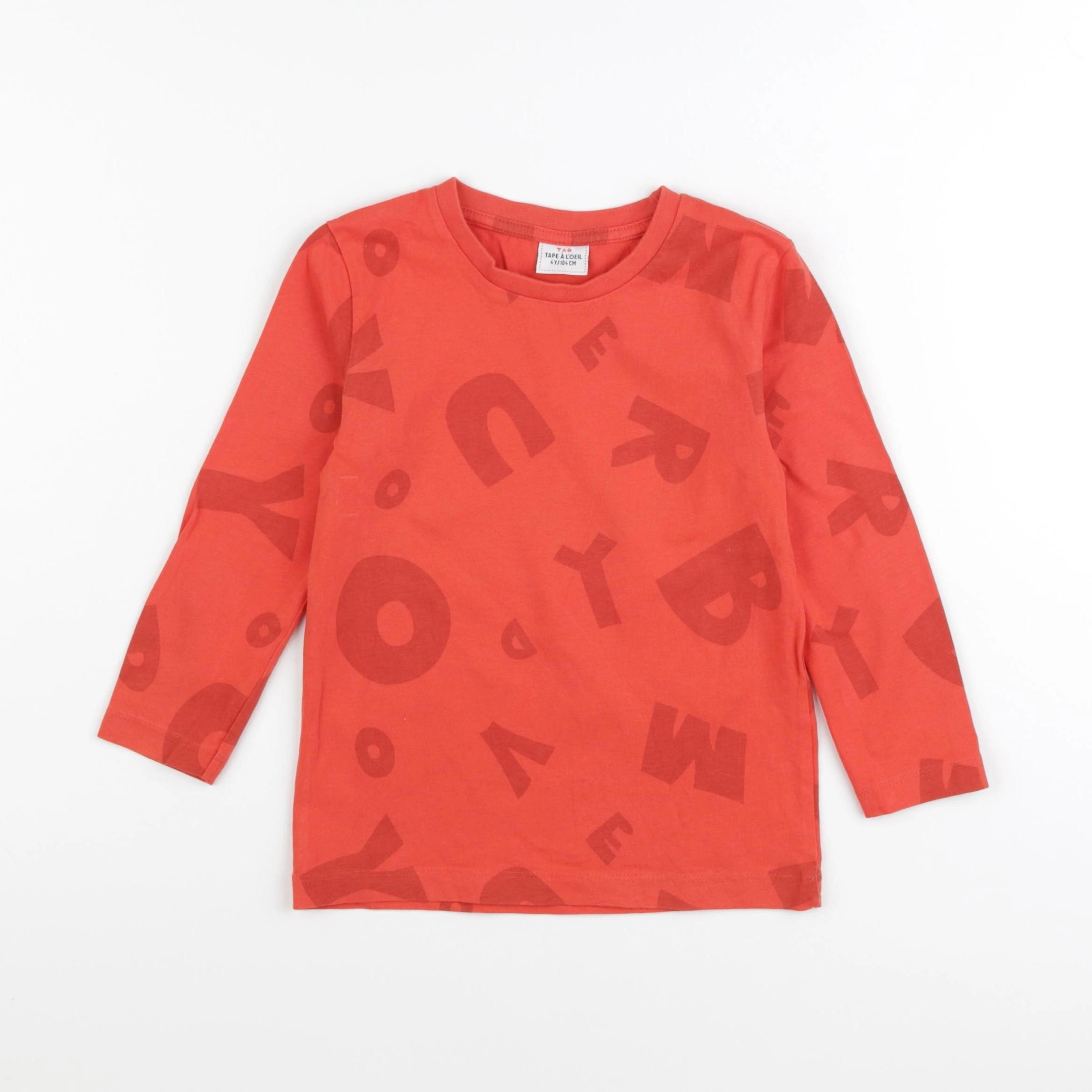 Tape à l'oeil - tee-shirt orange - 4 ans