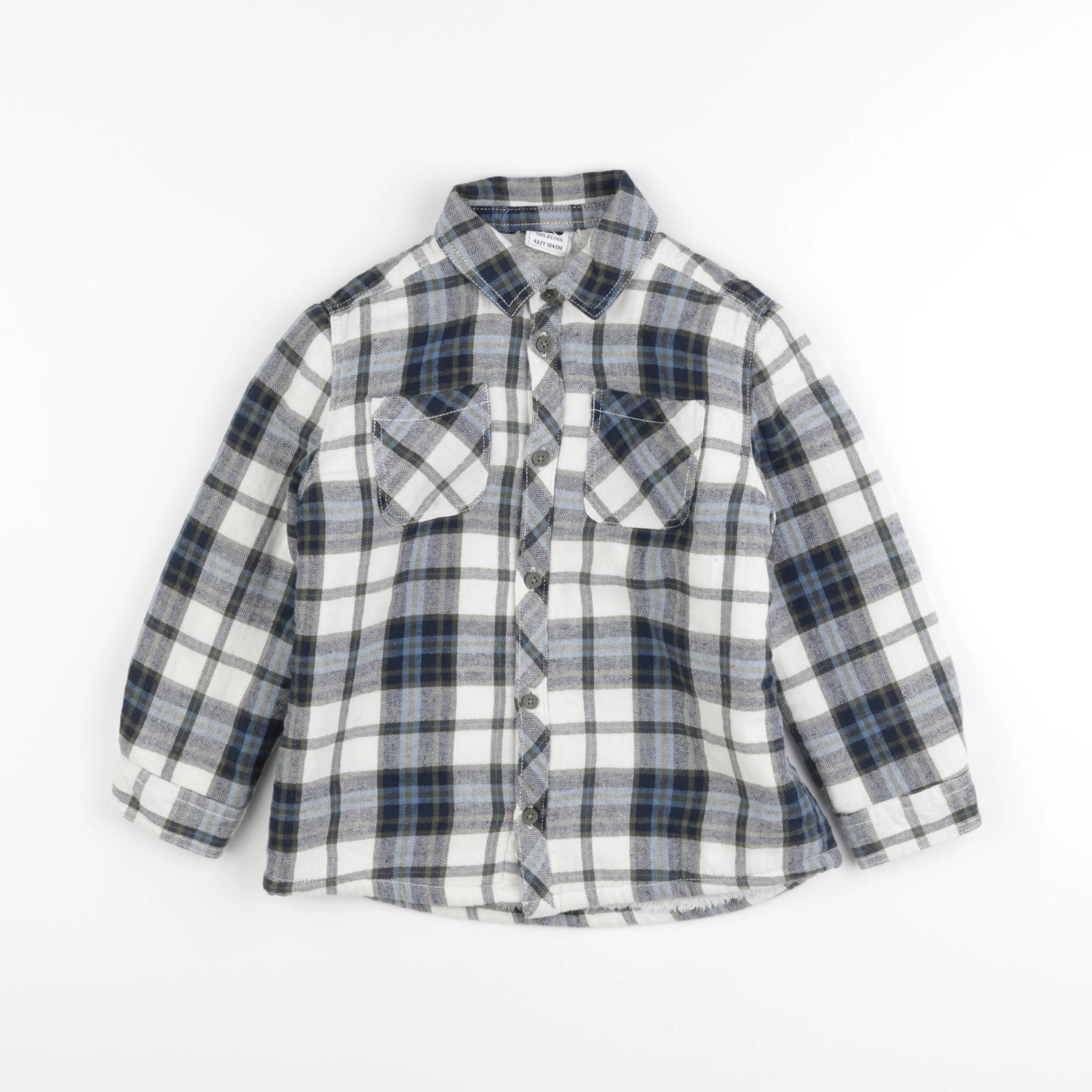 Tape à l'oeil - chemise bleu - 4 ans