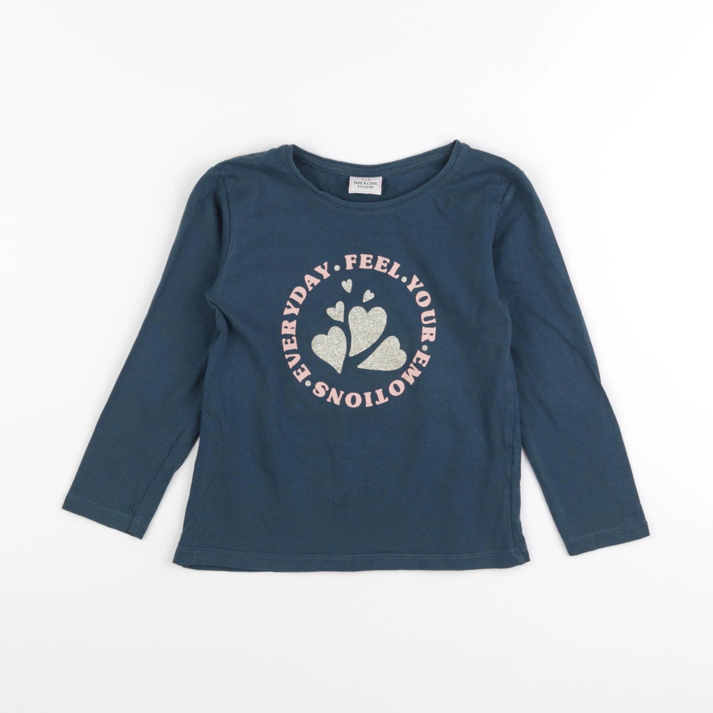 Tape à l'oeil - tee-shirt bleu - 5 ans