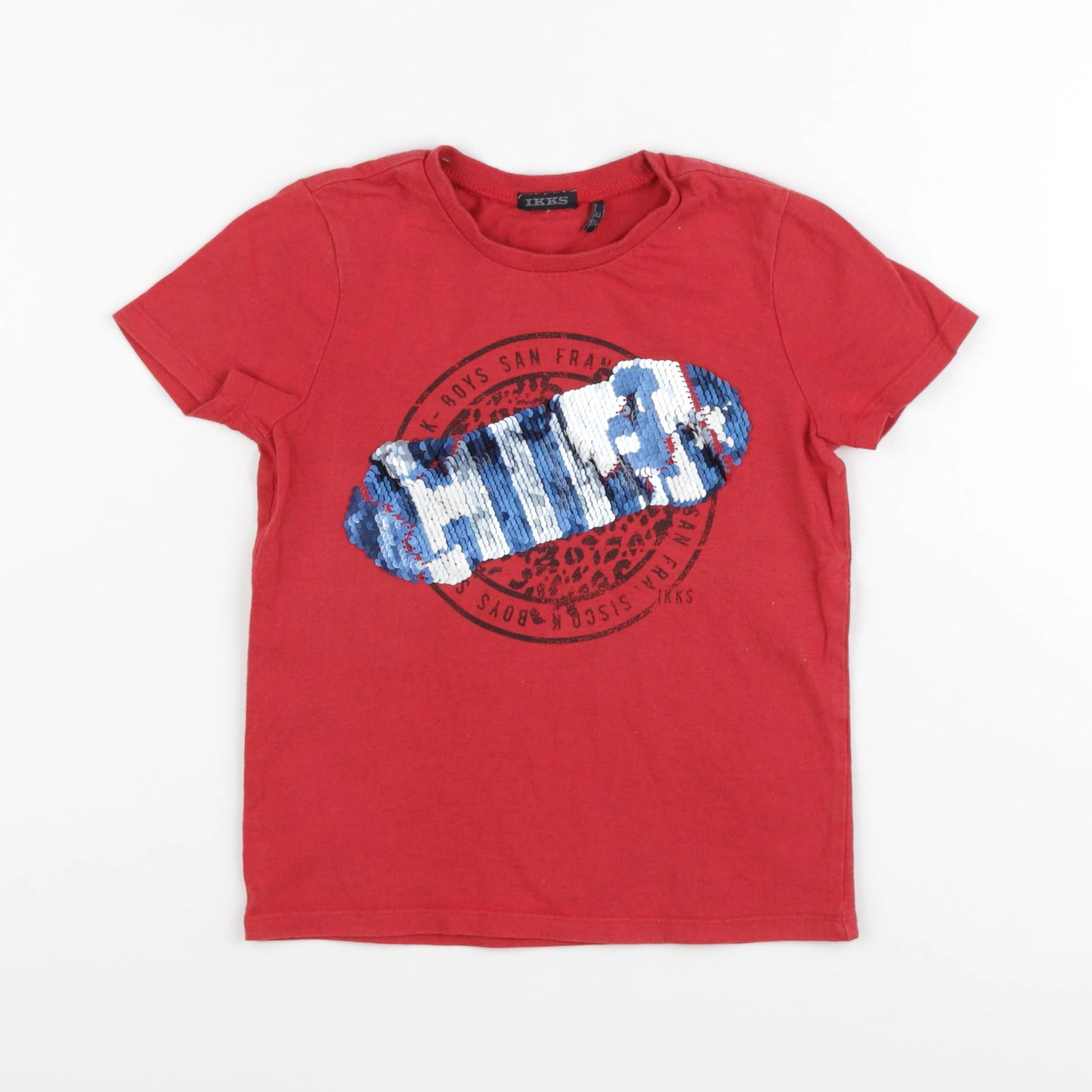IKKS - tee-shirt rouge - 4 ans