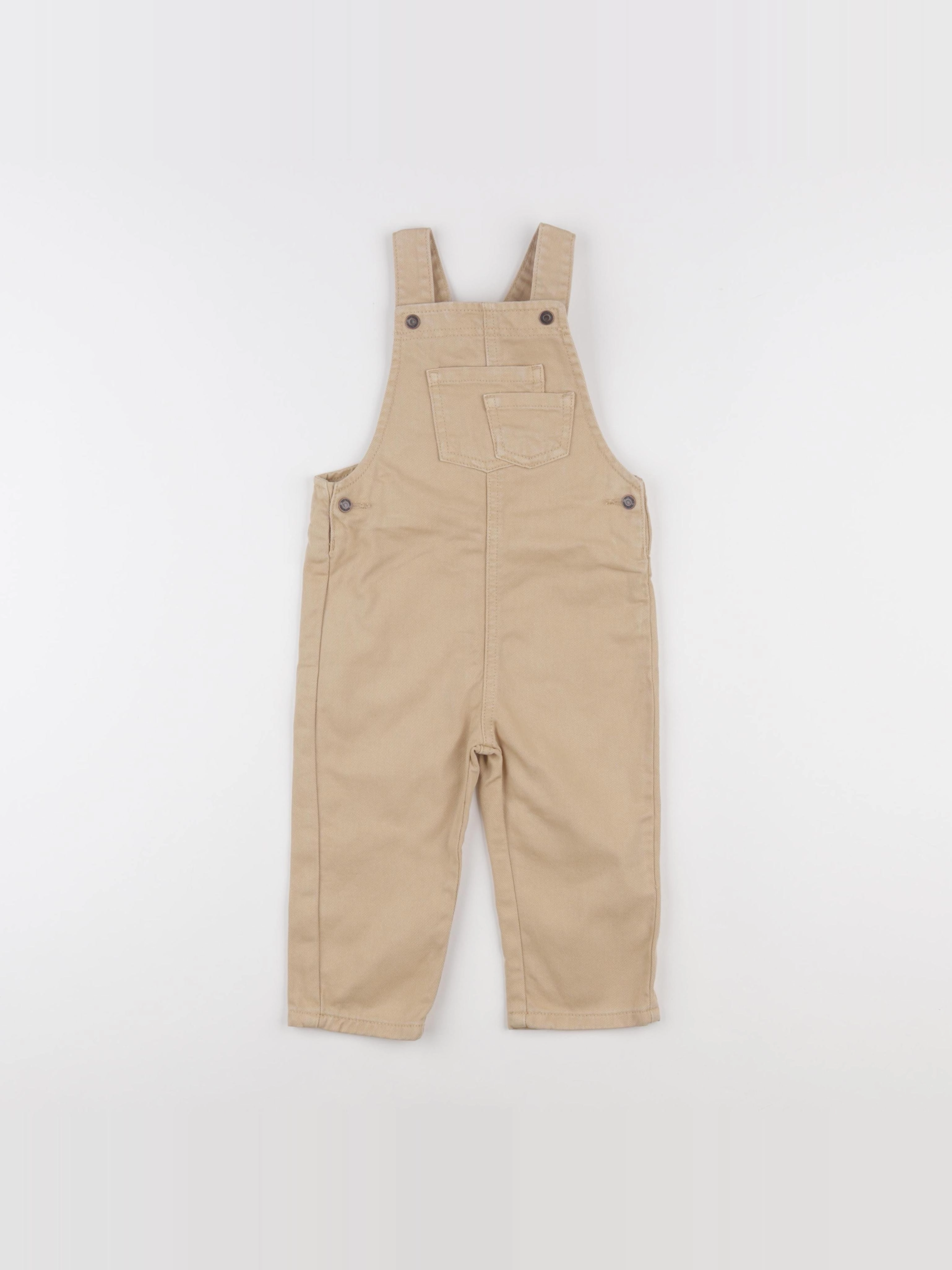 Vertbaudet - salopette beige - 18 mois