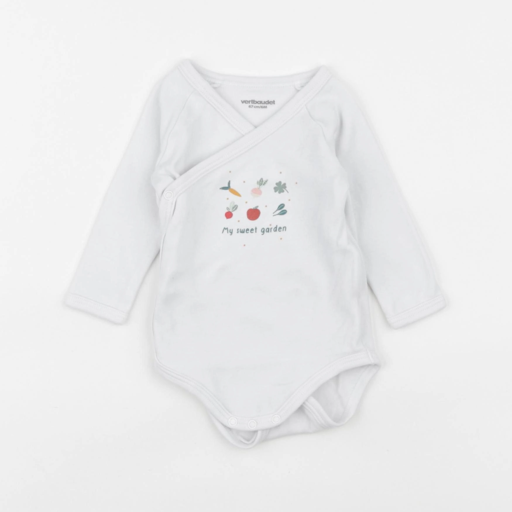 Vertbaudet - body blanc - 6 mois