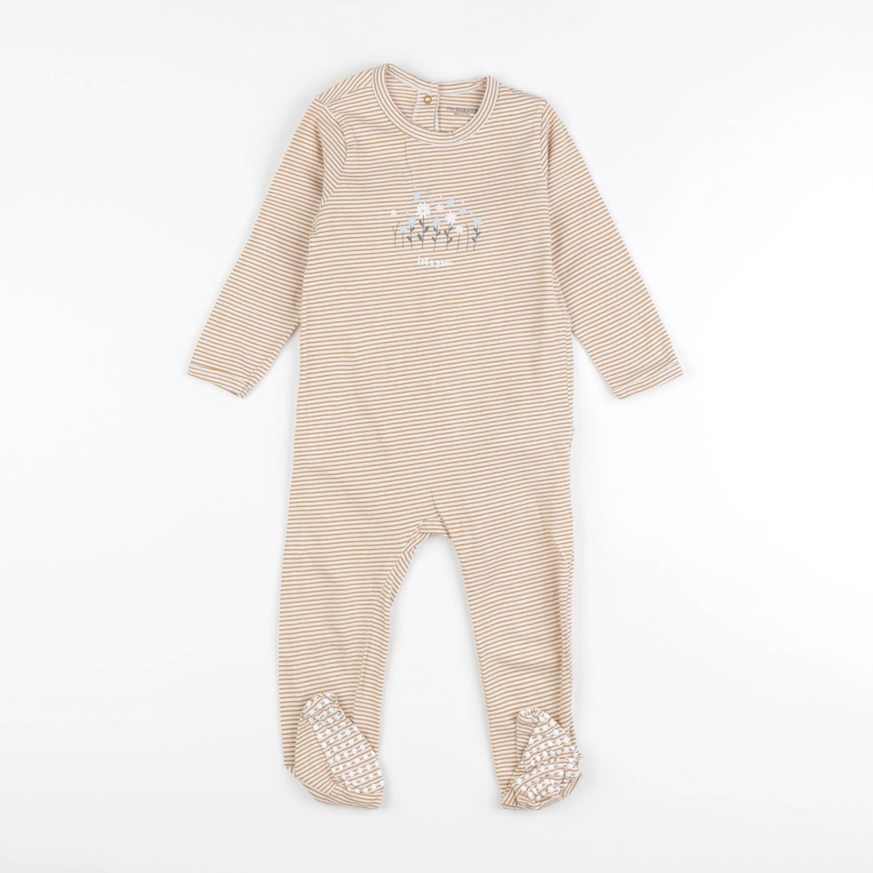 Vertbaudet - pyjama coton jaune - 2 ans