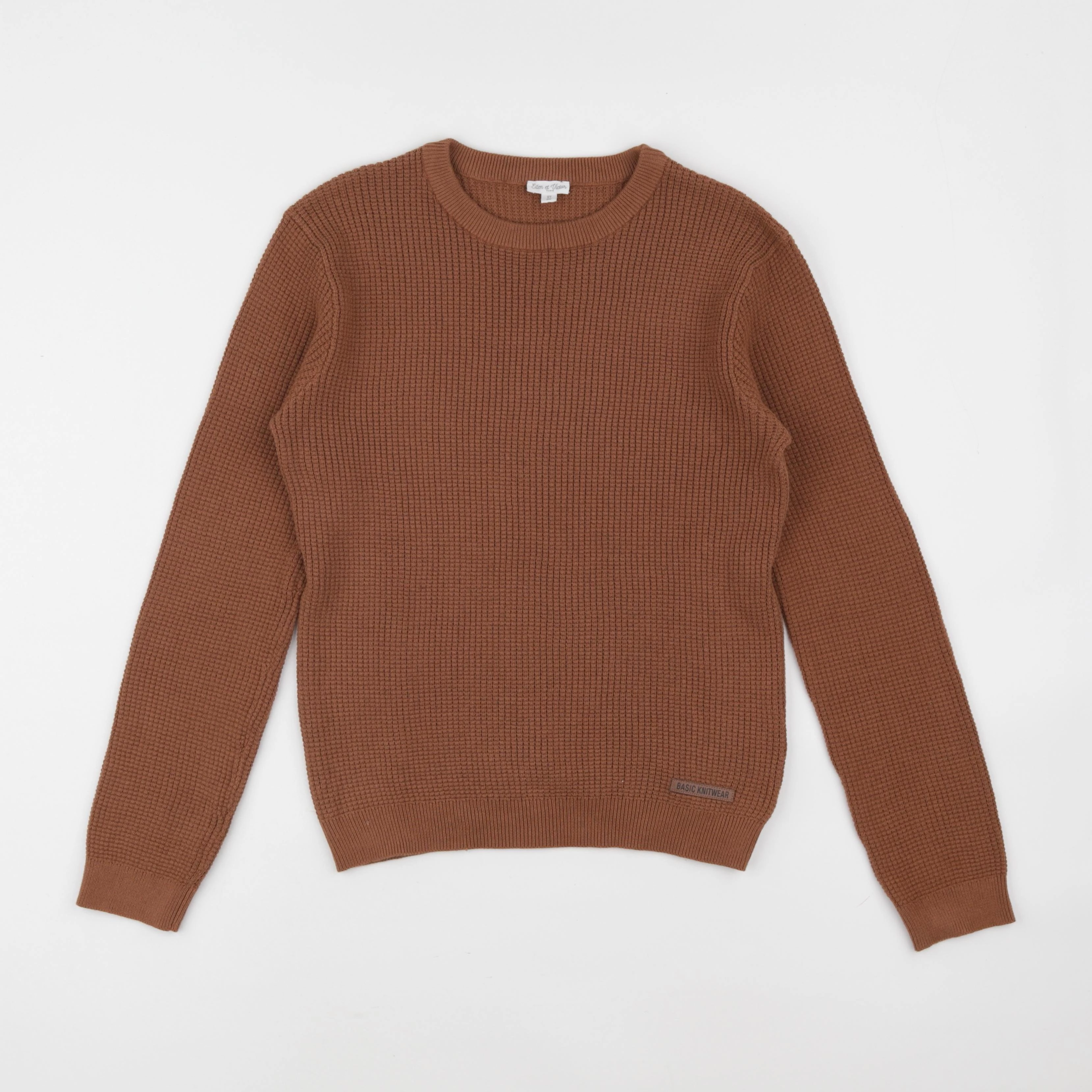 Eden & Victor - pull marron - 12 ans