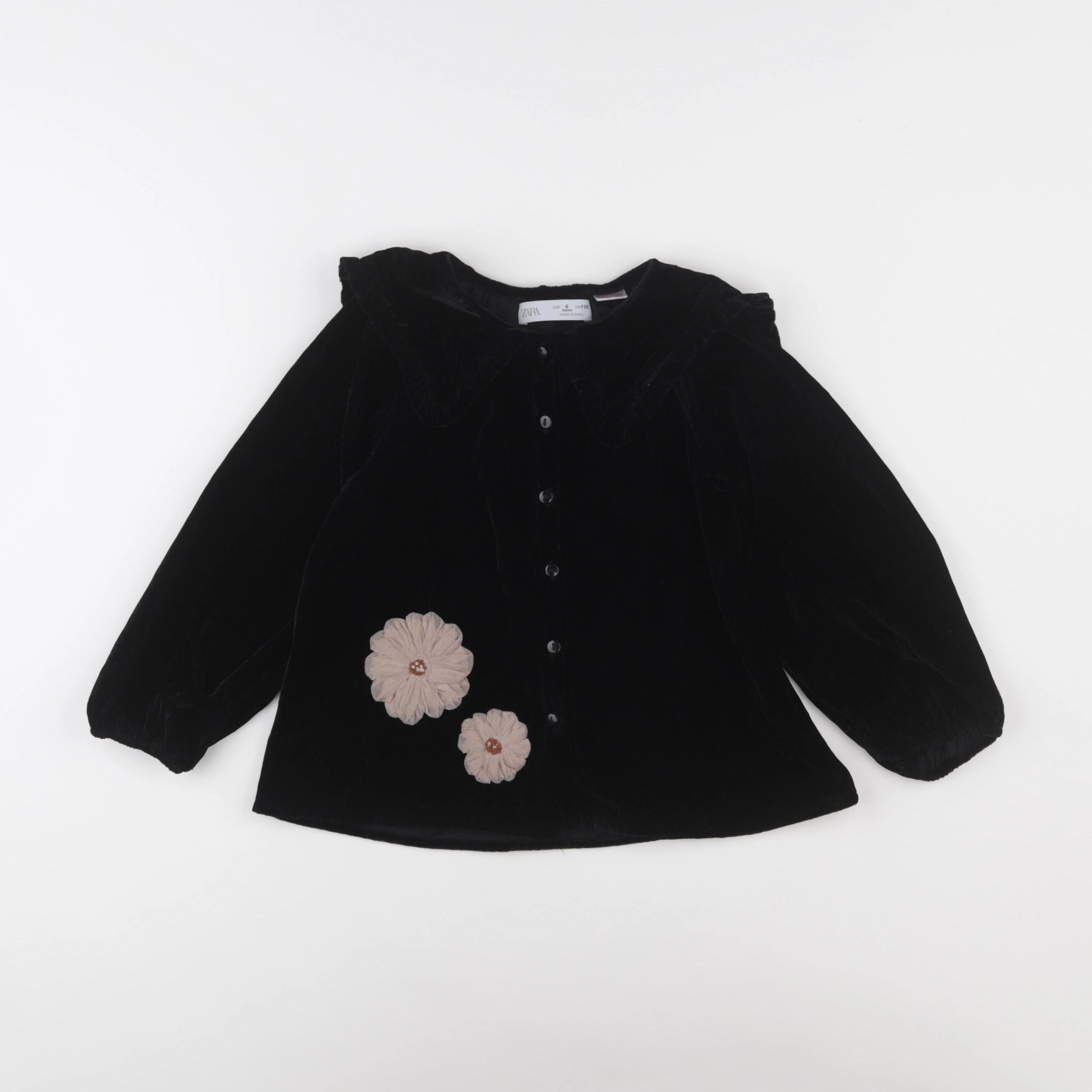 Zara - blouse noir - 4 ans