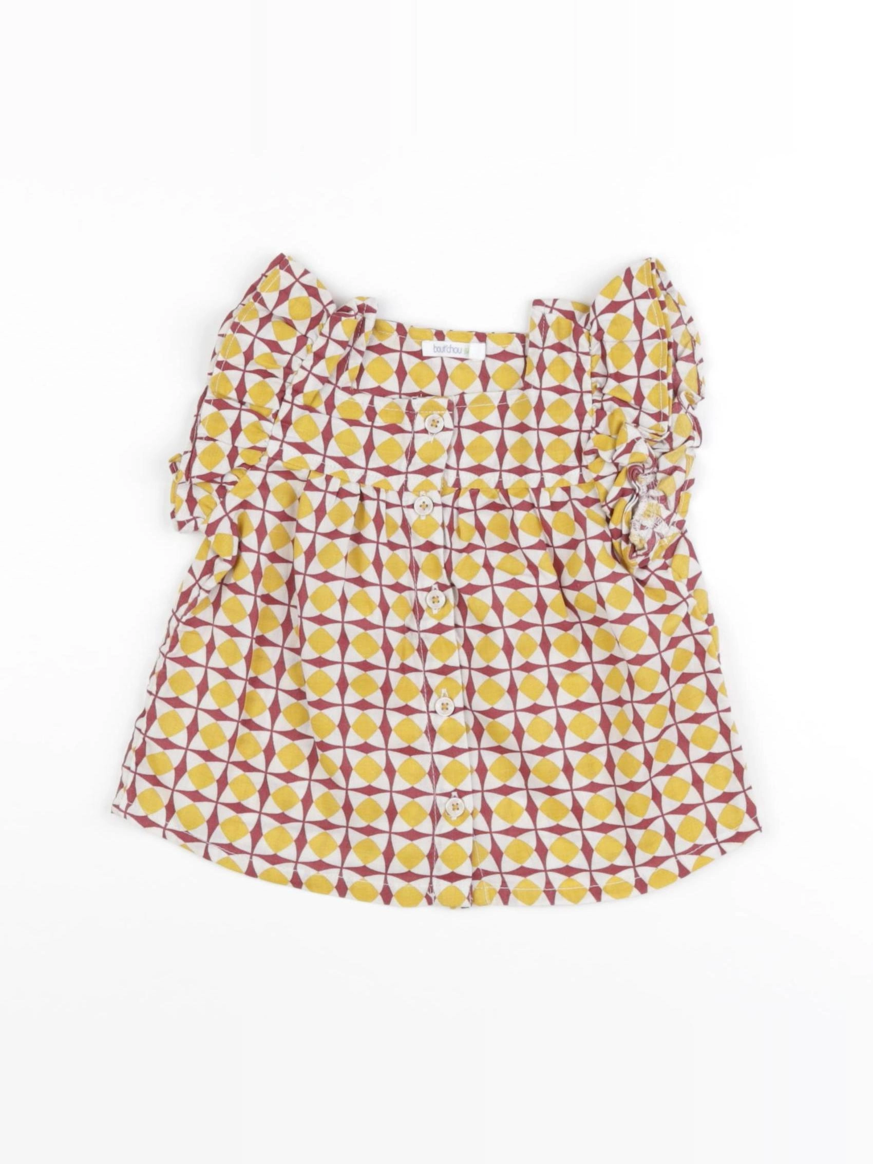 Boutchou - blouse jaune - 9 mois