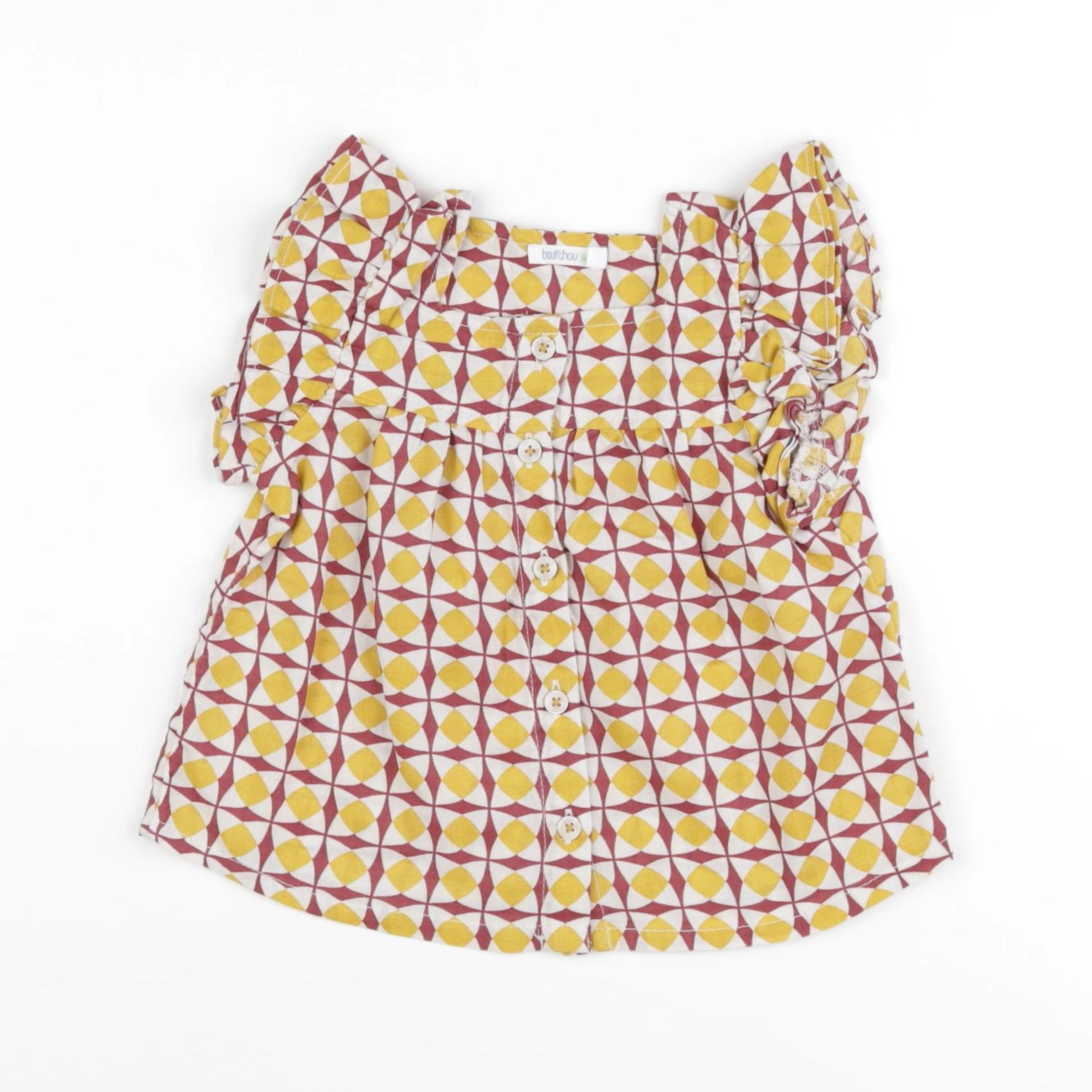 Boutchou - blouse jaune - 9 mois