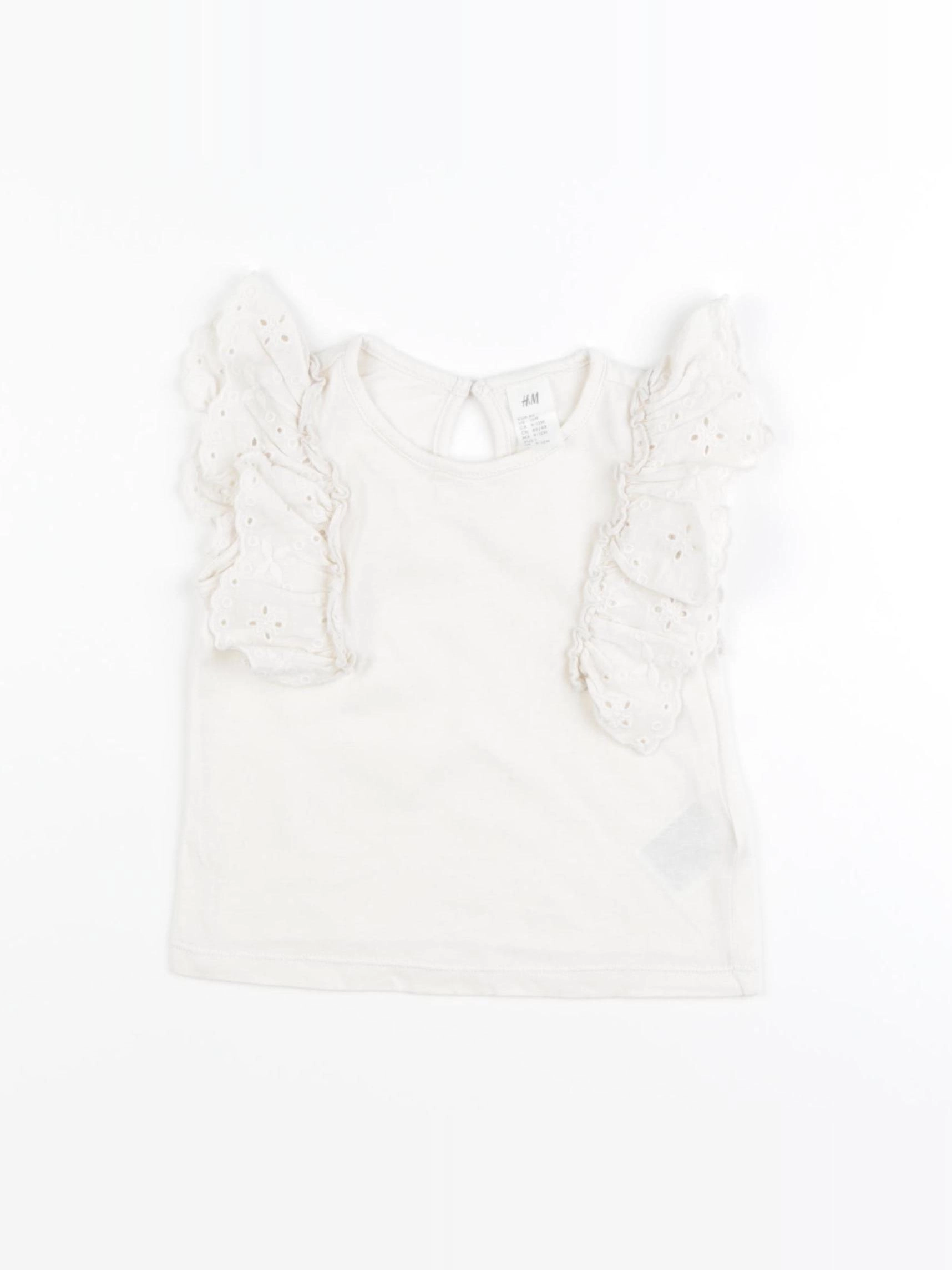 H&M - tee-shirt blanc - 12 mois