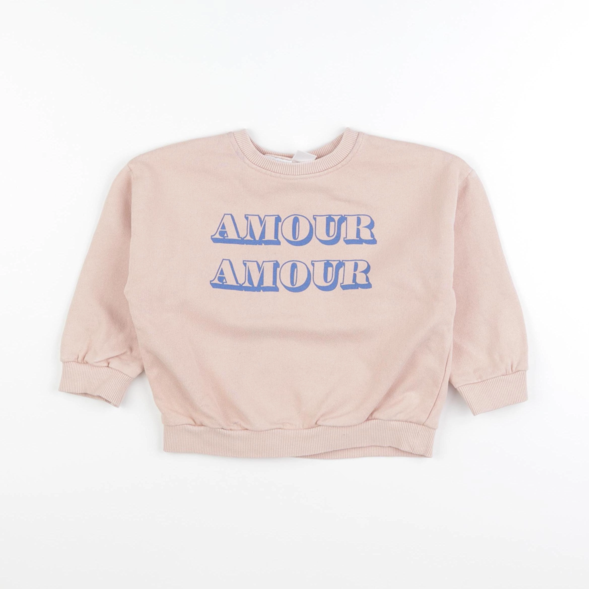 Zara - sweat rose - 12/18 mois