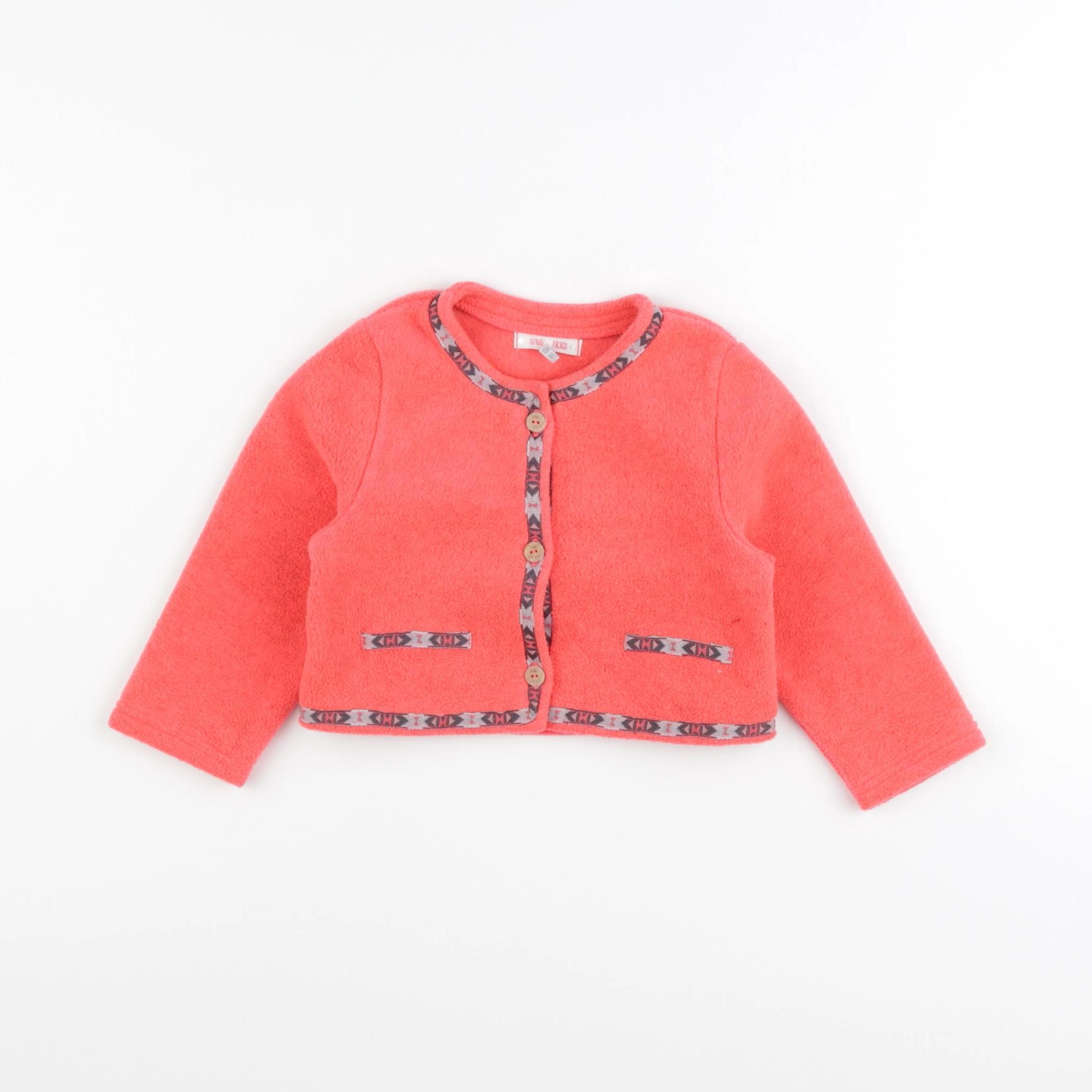 IKKS - veste rose fluo - 18 mois
