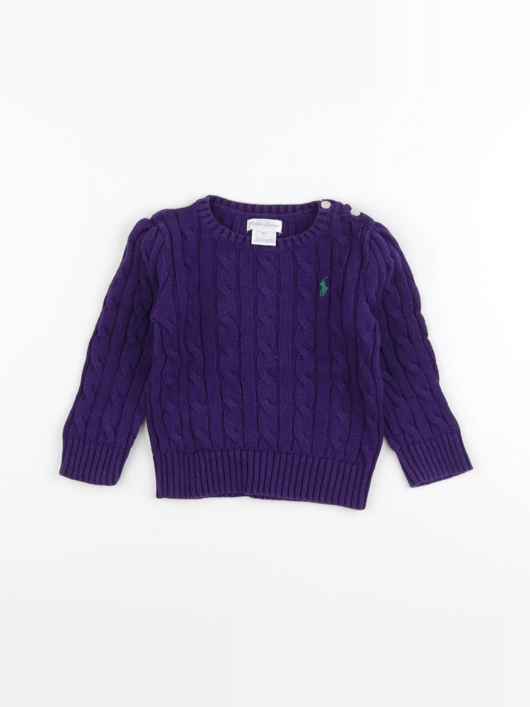 Ralph Lauren - pull violet - 18 mois