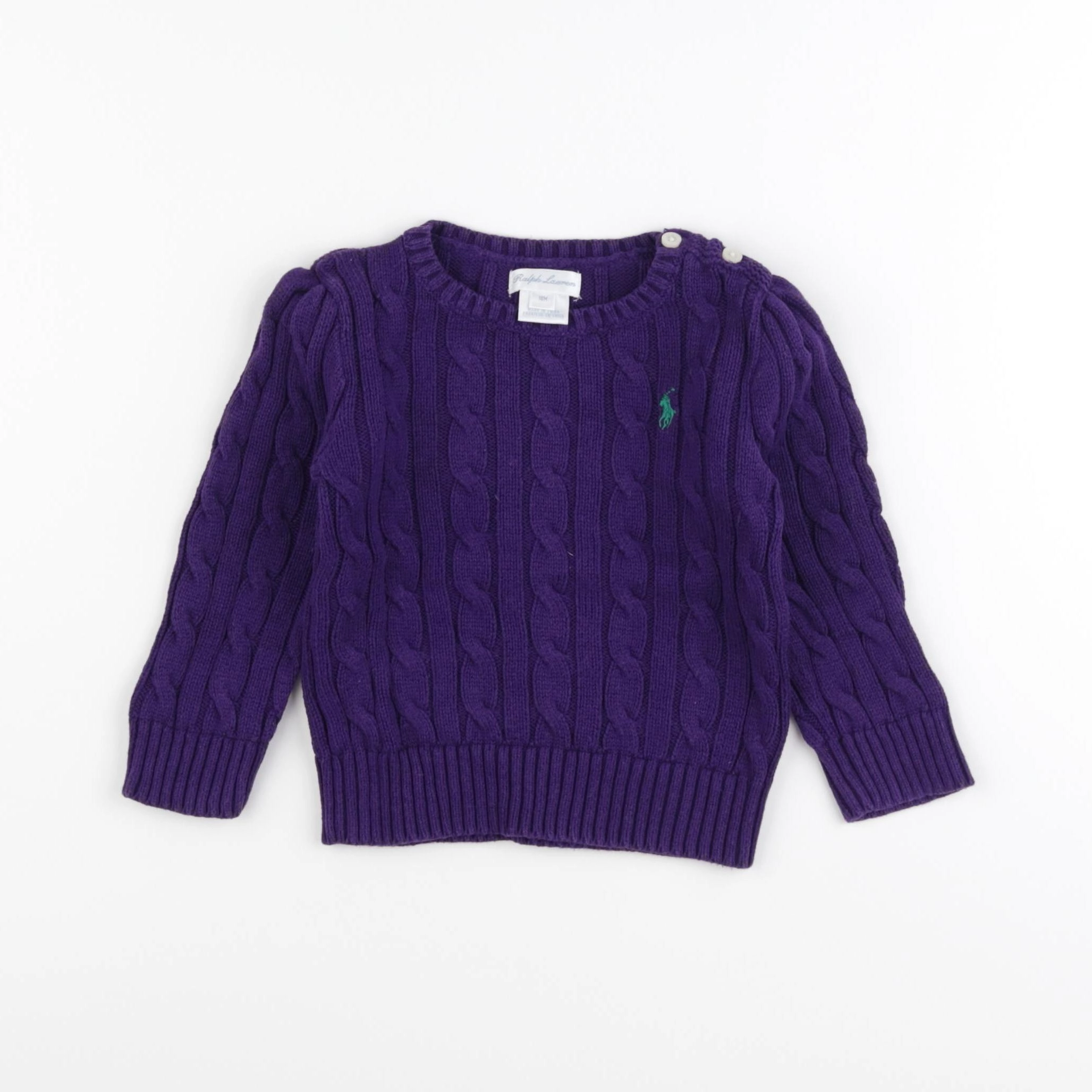 Ralph Lauren - pull violet - 18 mois