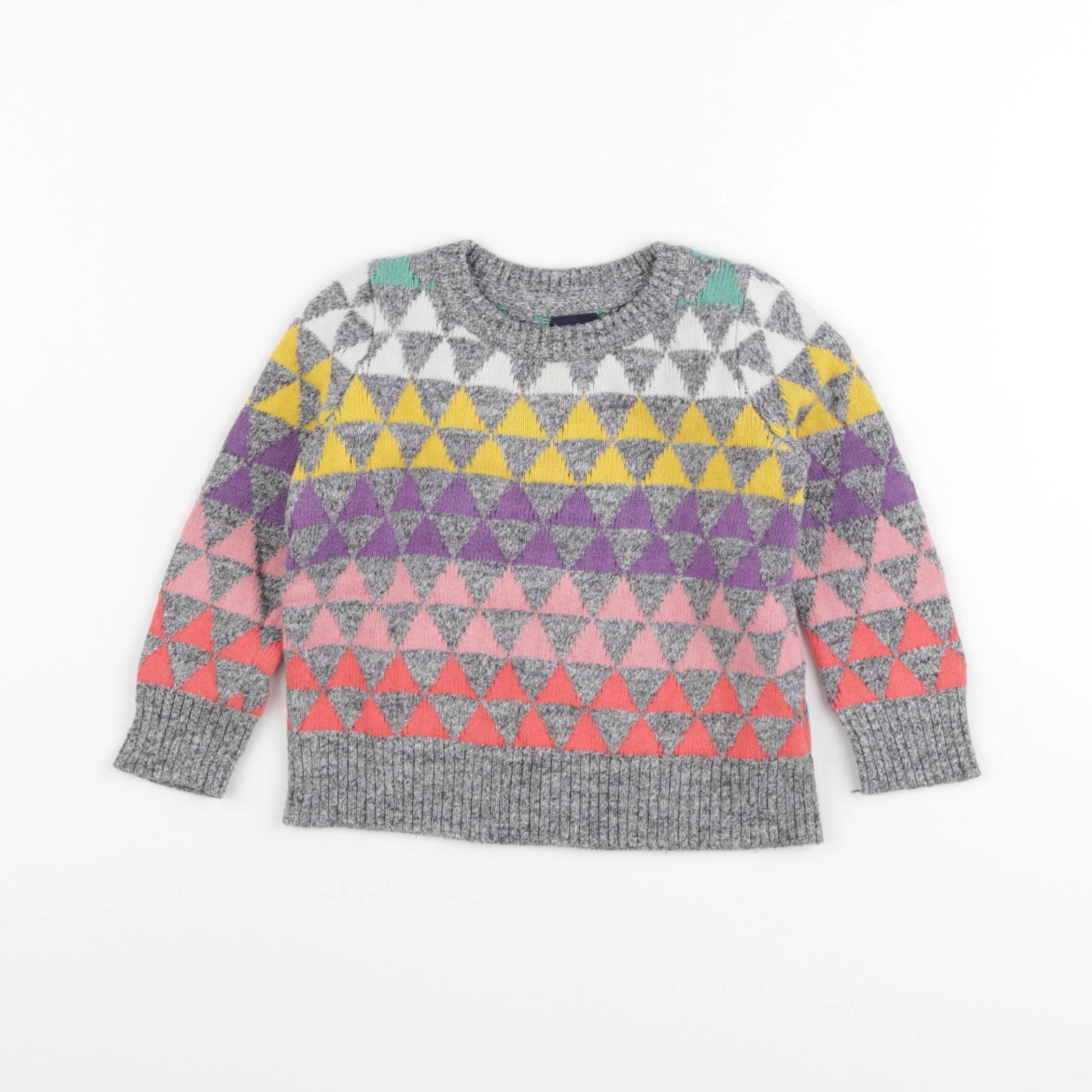 GAP - pull gris - 18/24 mois