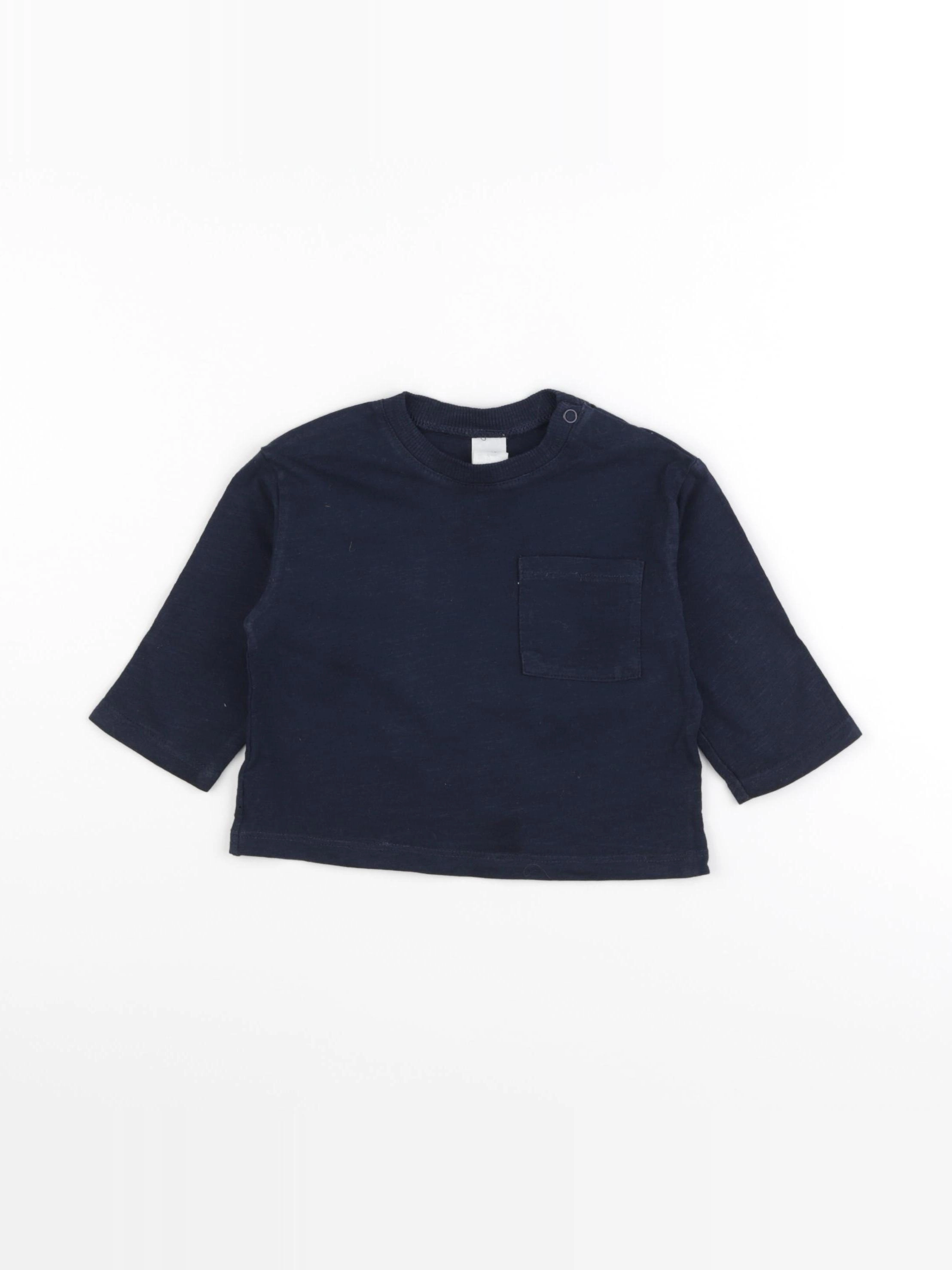 H&M - tee-shirt bleu - 6 mois