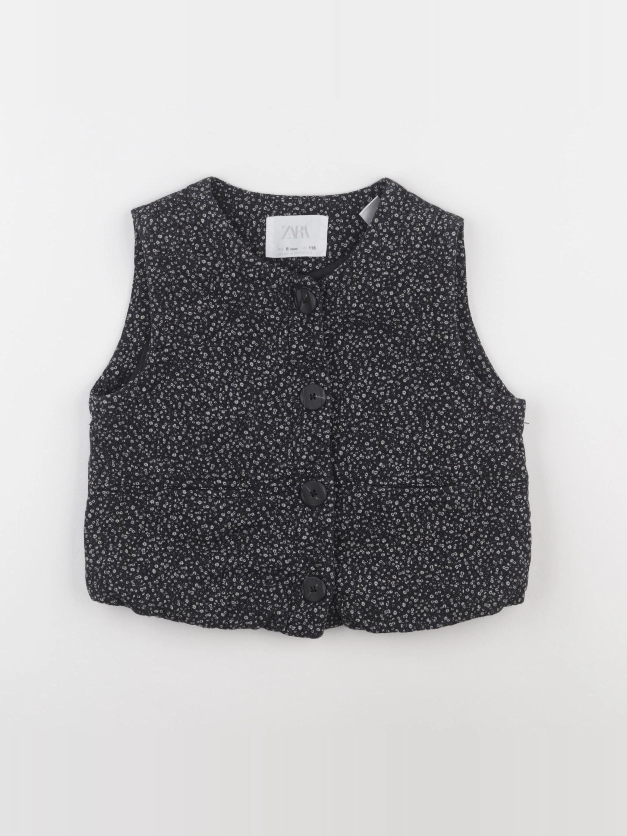Zara - veste sans manches bleu - 6 ans