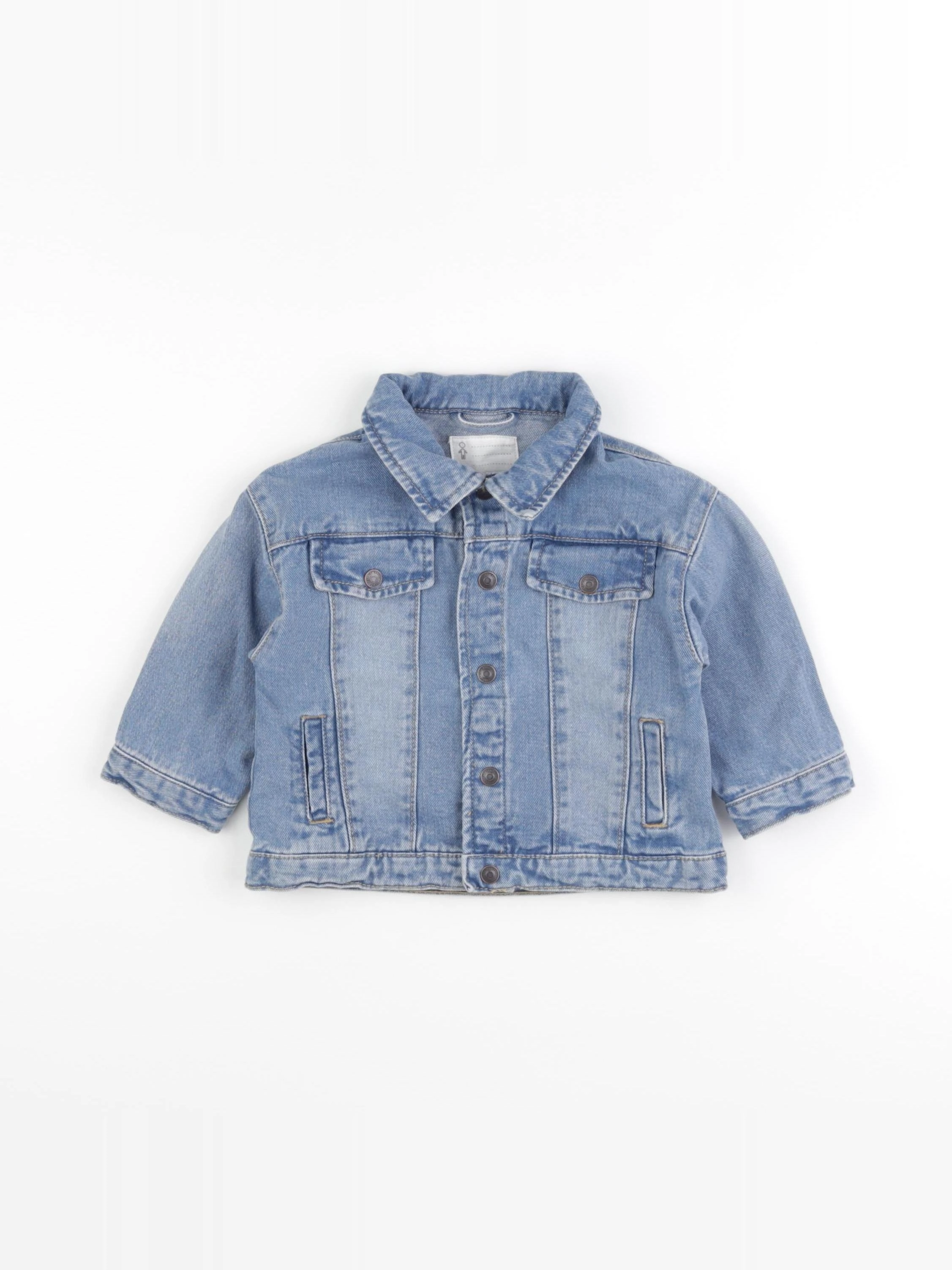 Vertbaudet - veste bleu - 9 mois
