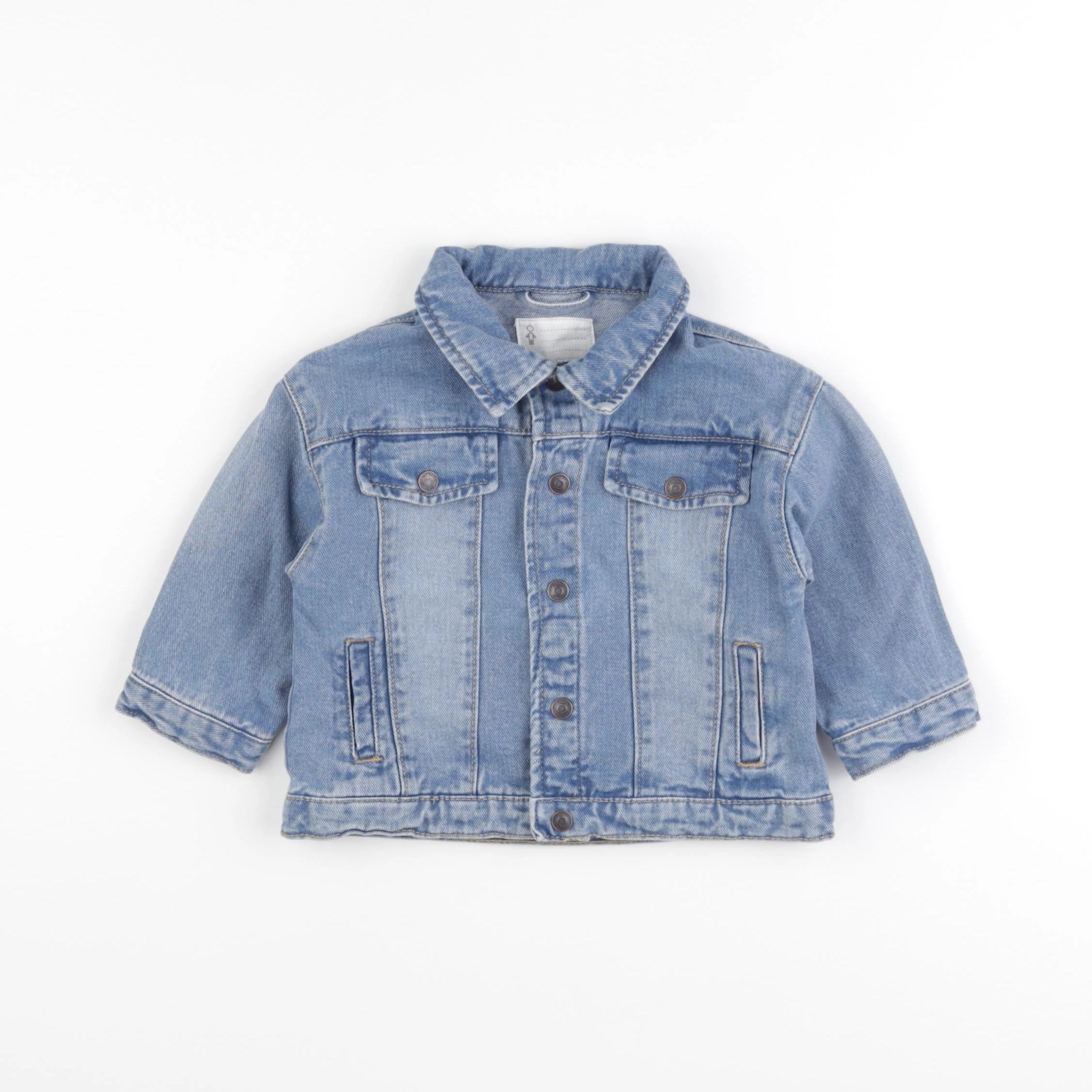 Vertbaudet - veste bleu - 9 mois
