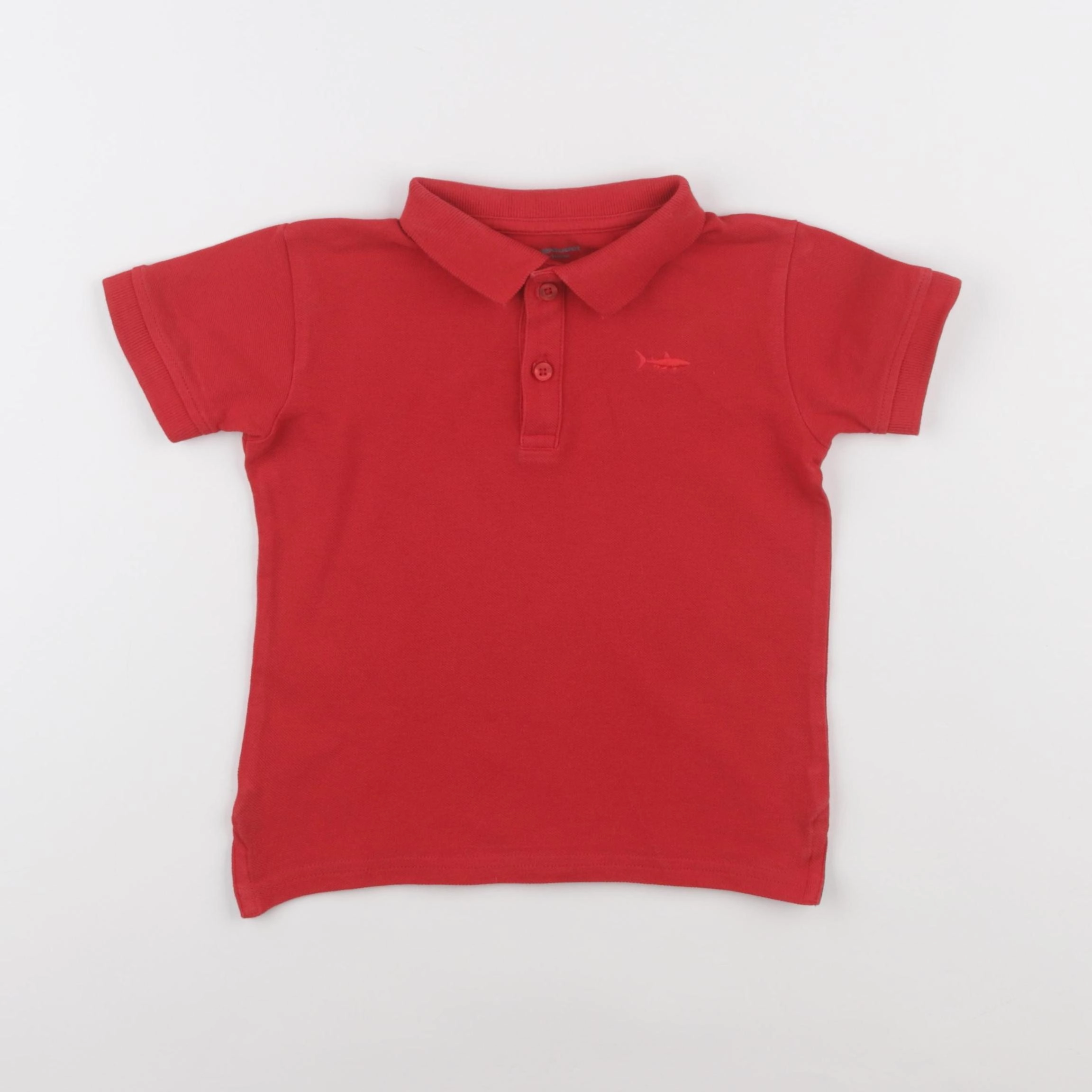 Vertbaudet - polo rouge - 4 ans