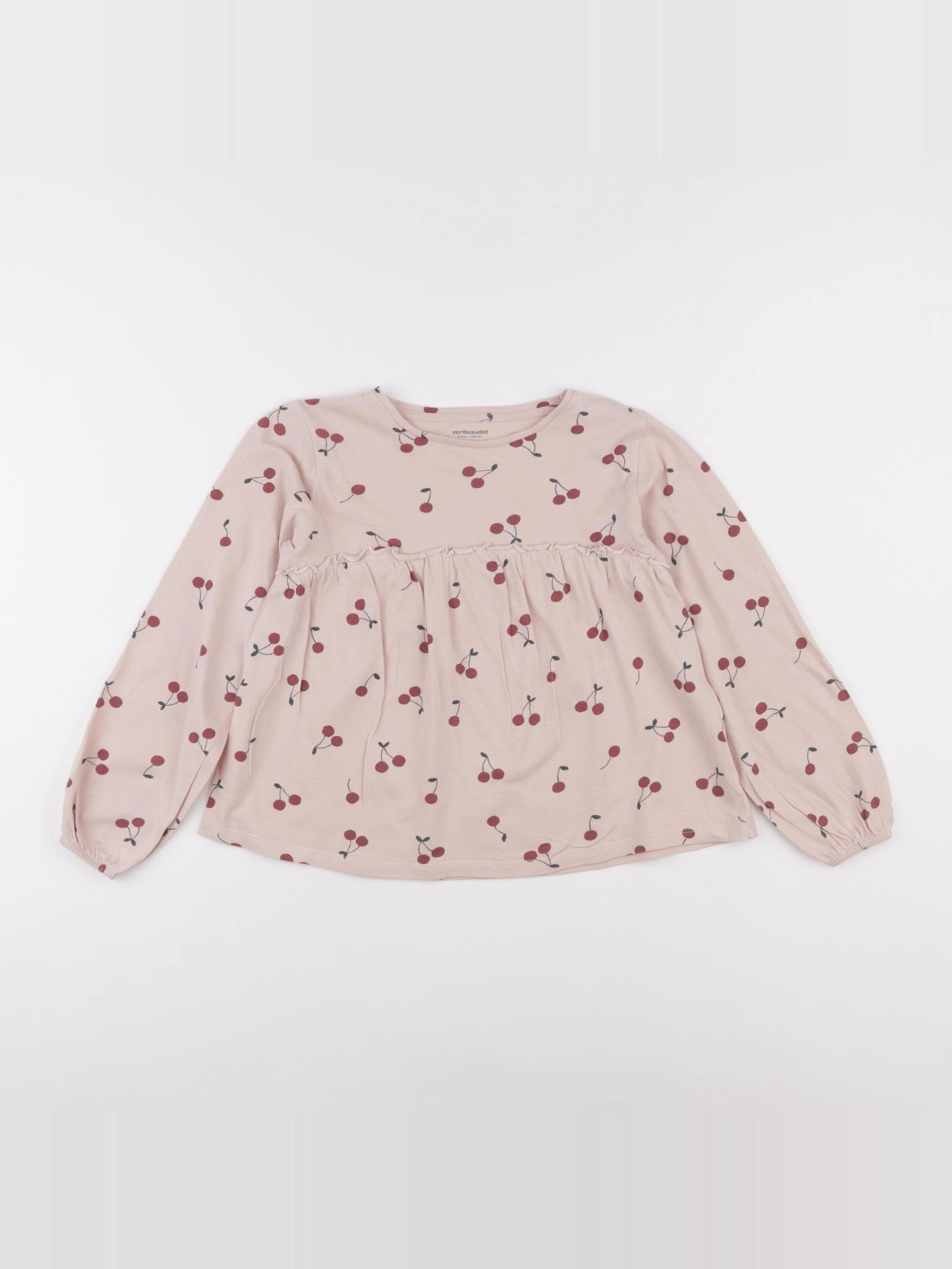 Vertbaudet - tee-shirt rose - 8 ans