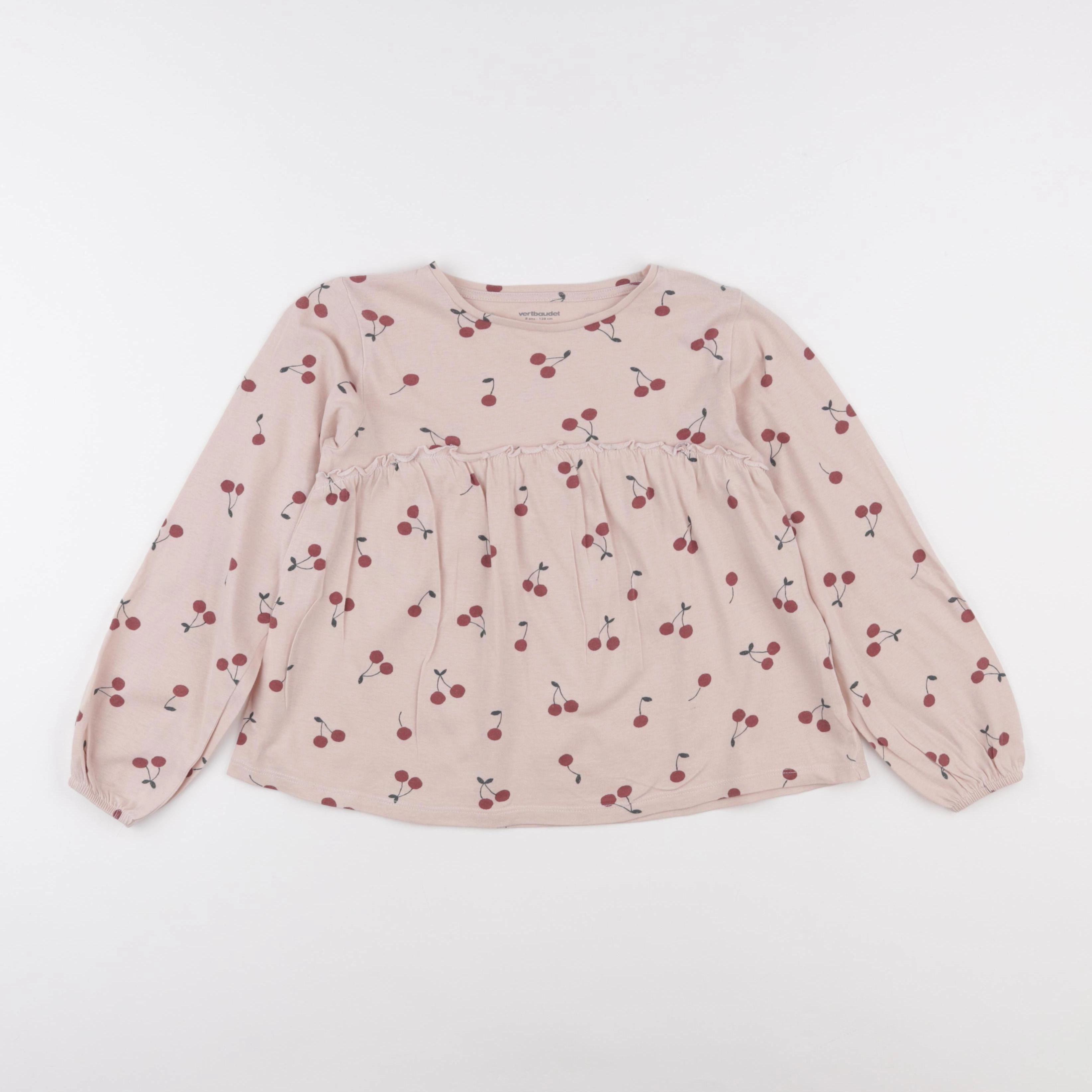 Vertbaudet - tee-shirt rose - 8 ans