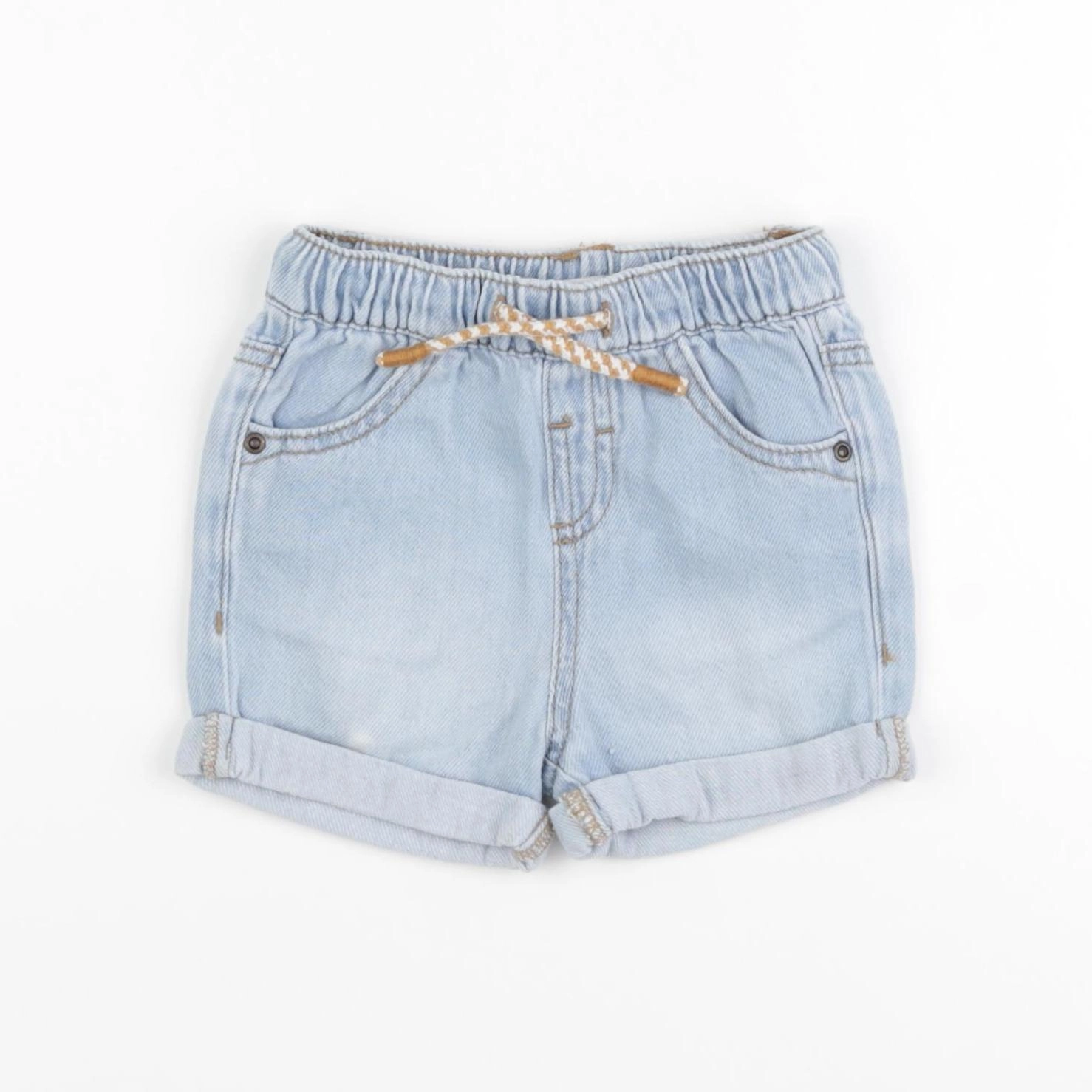 Vertbaudet - short bleu - 9 mois