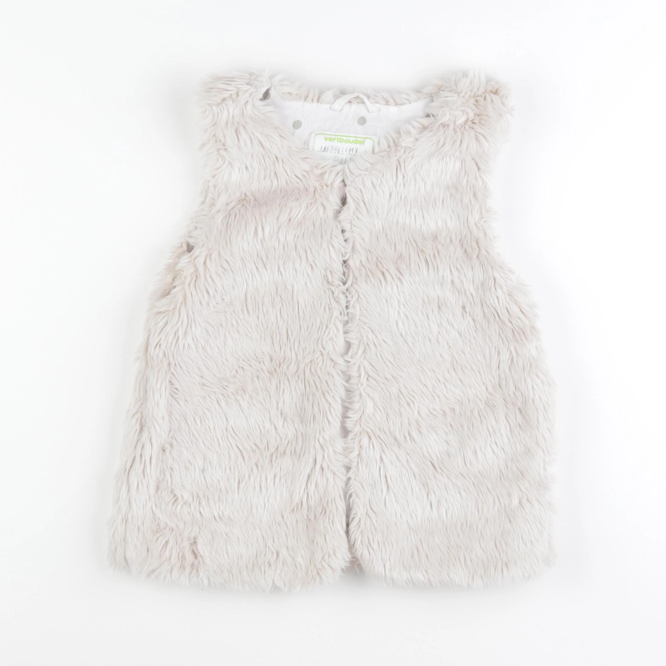 Vertbaudet - gilet beige - 8 ans