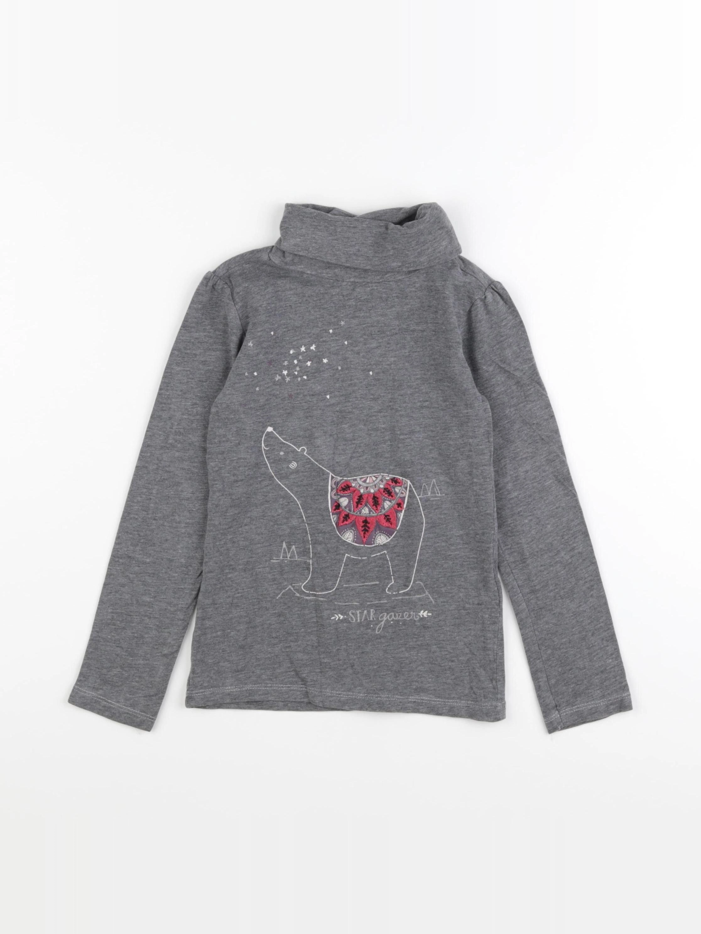 Vertbaudet - sous-pull gris - 6 ans