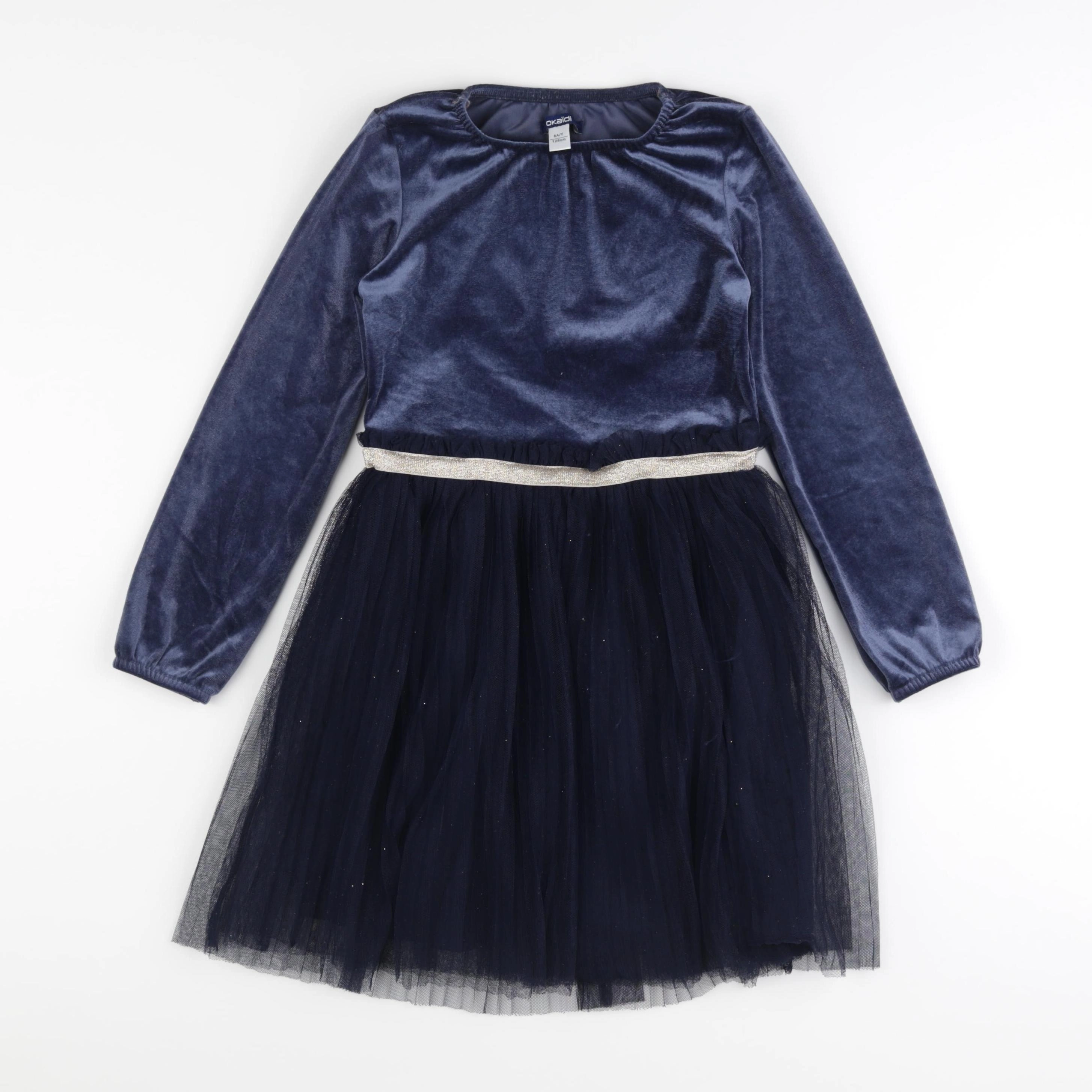 Vertbaudet - robe bleu - 8 ans