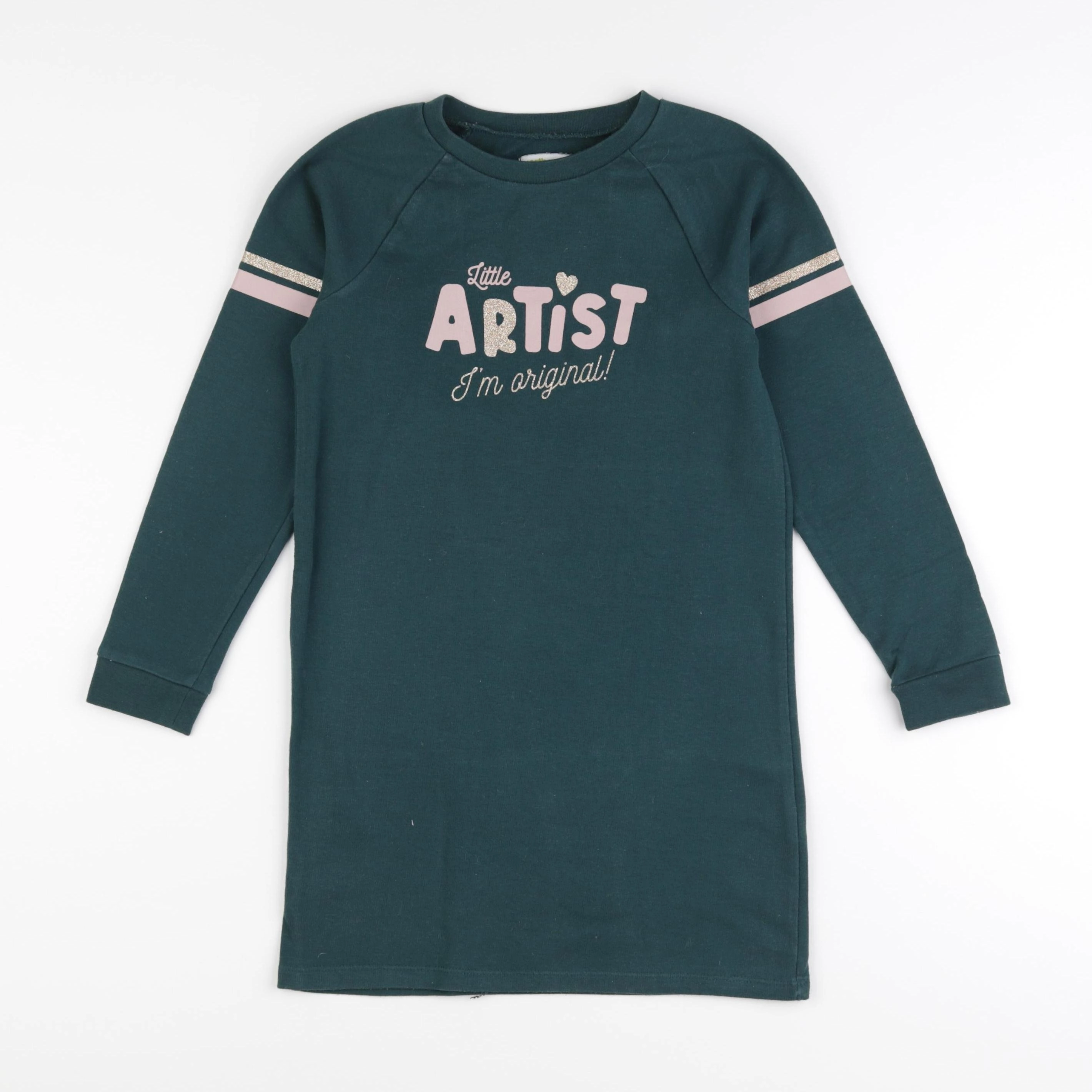 Vertbaudet - robe vert - 8 ans