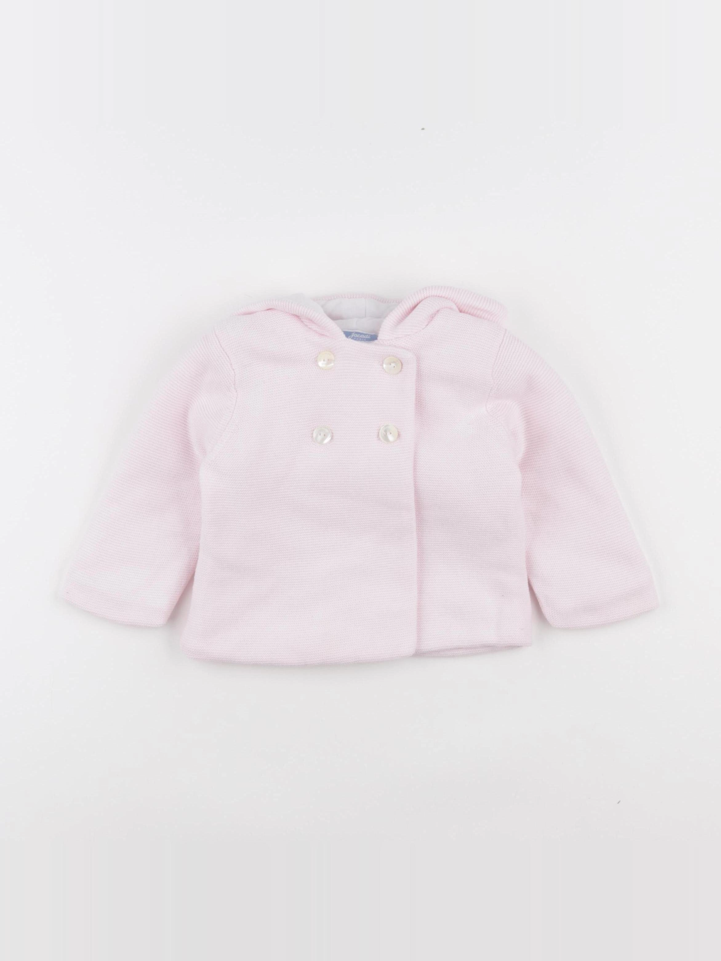 Jacadi - gilet rose - 12 mois