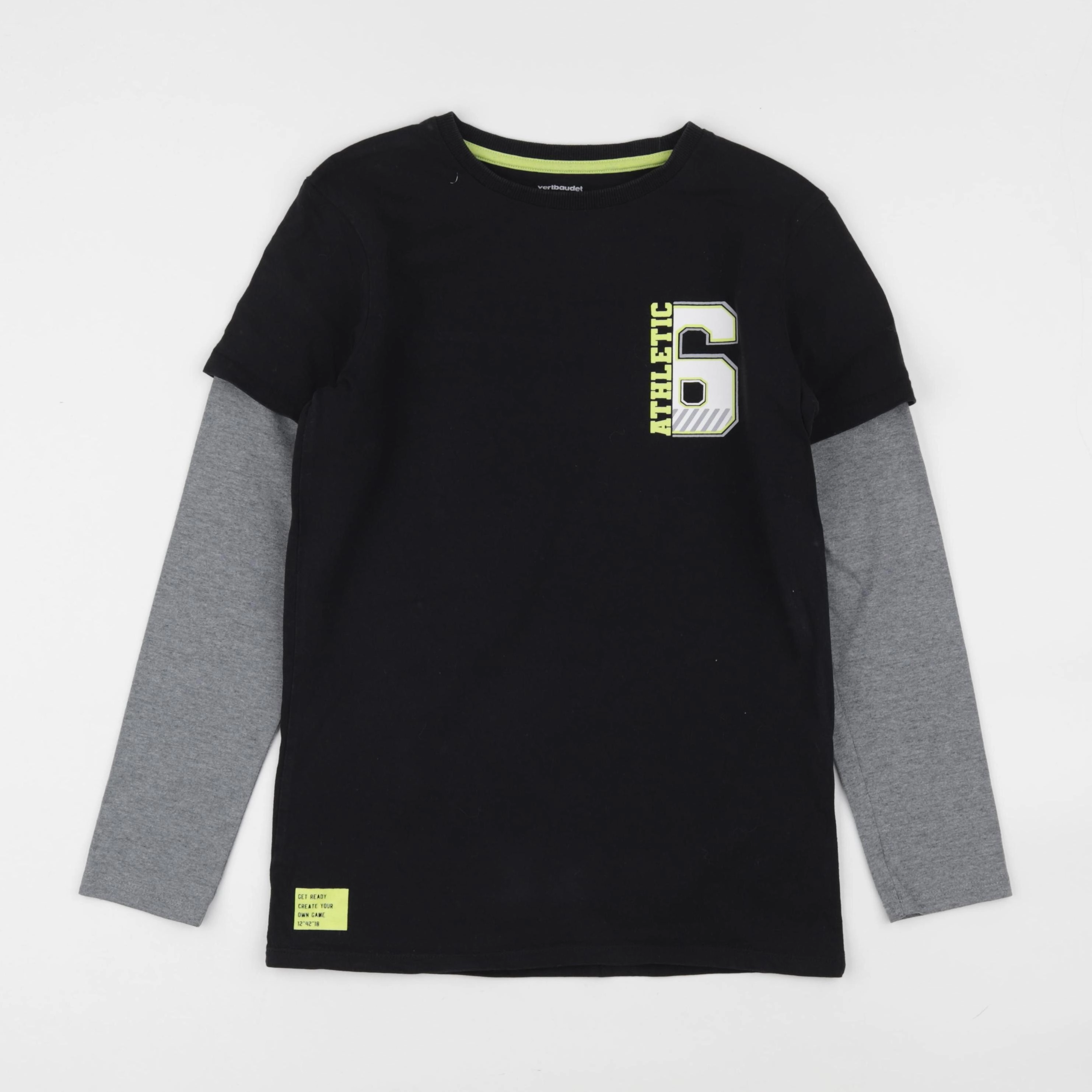 Vertbaudet - tee-shirt noir - 12 ans