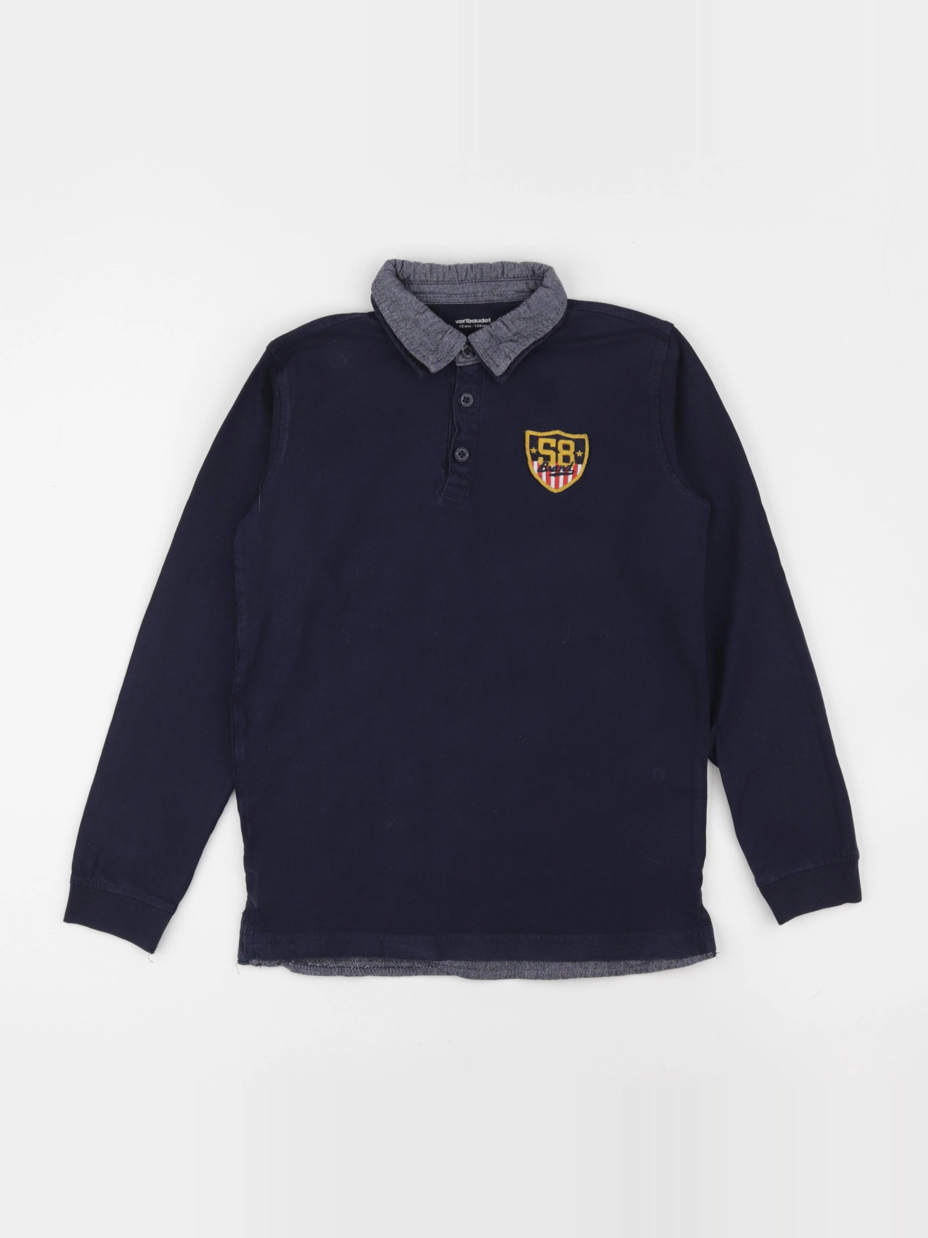 Vertbaudet - polo bleu - 12 ans