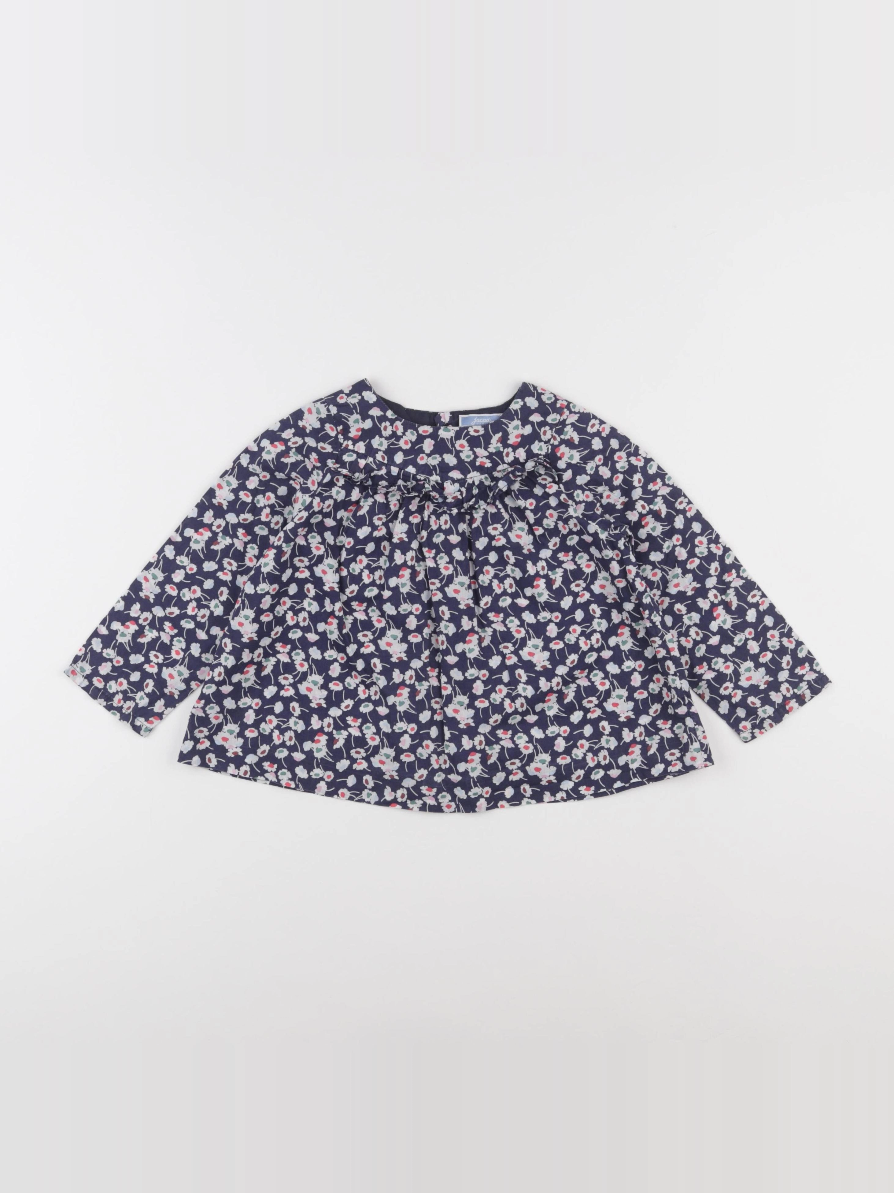 Jacadi - blouse liberty bleu - 36 mois