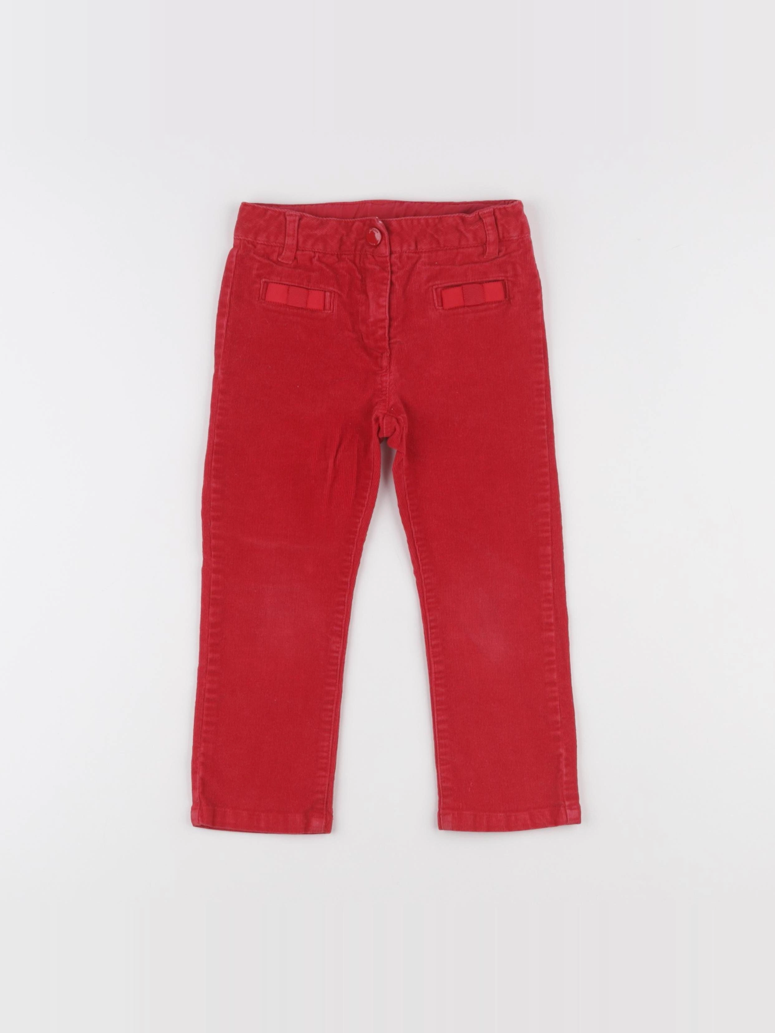 Jacadi - pantalon rouge - 36 mois