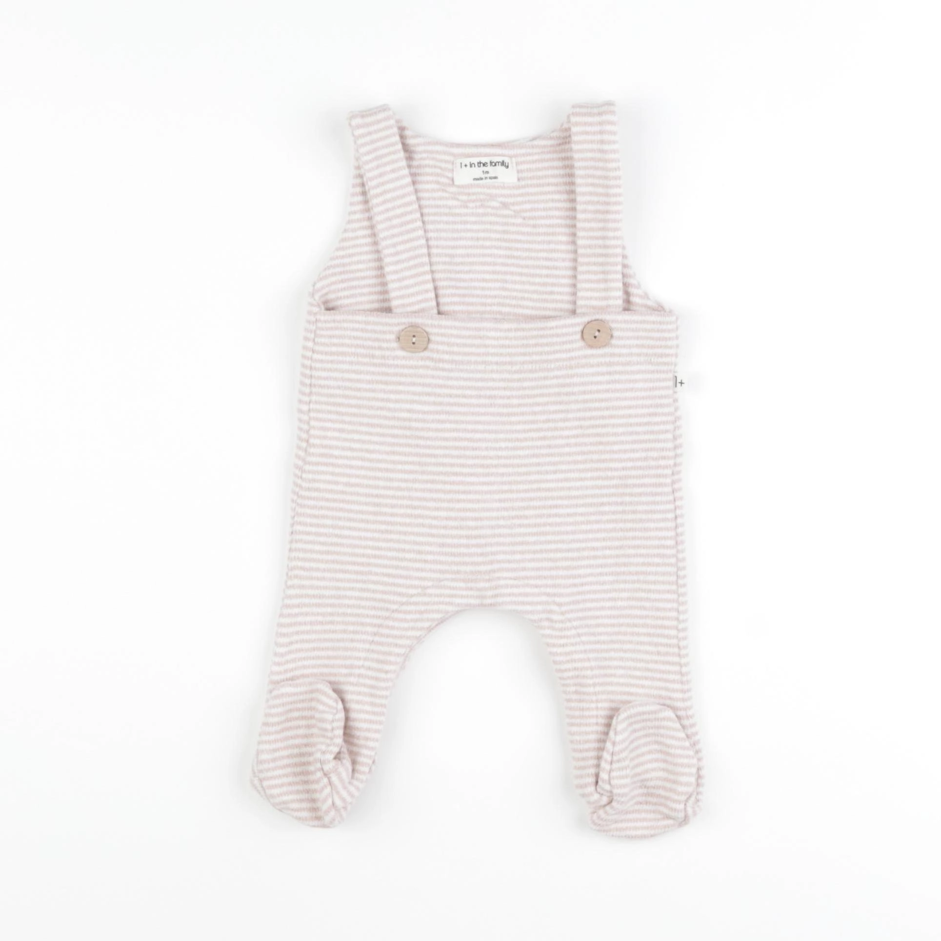 1+ In the family - combinaison blanc, rose - 1 mois