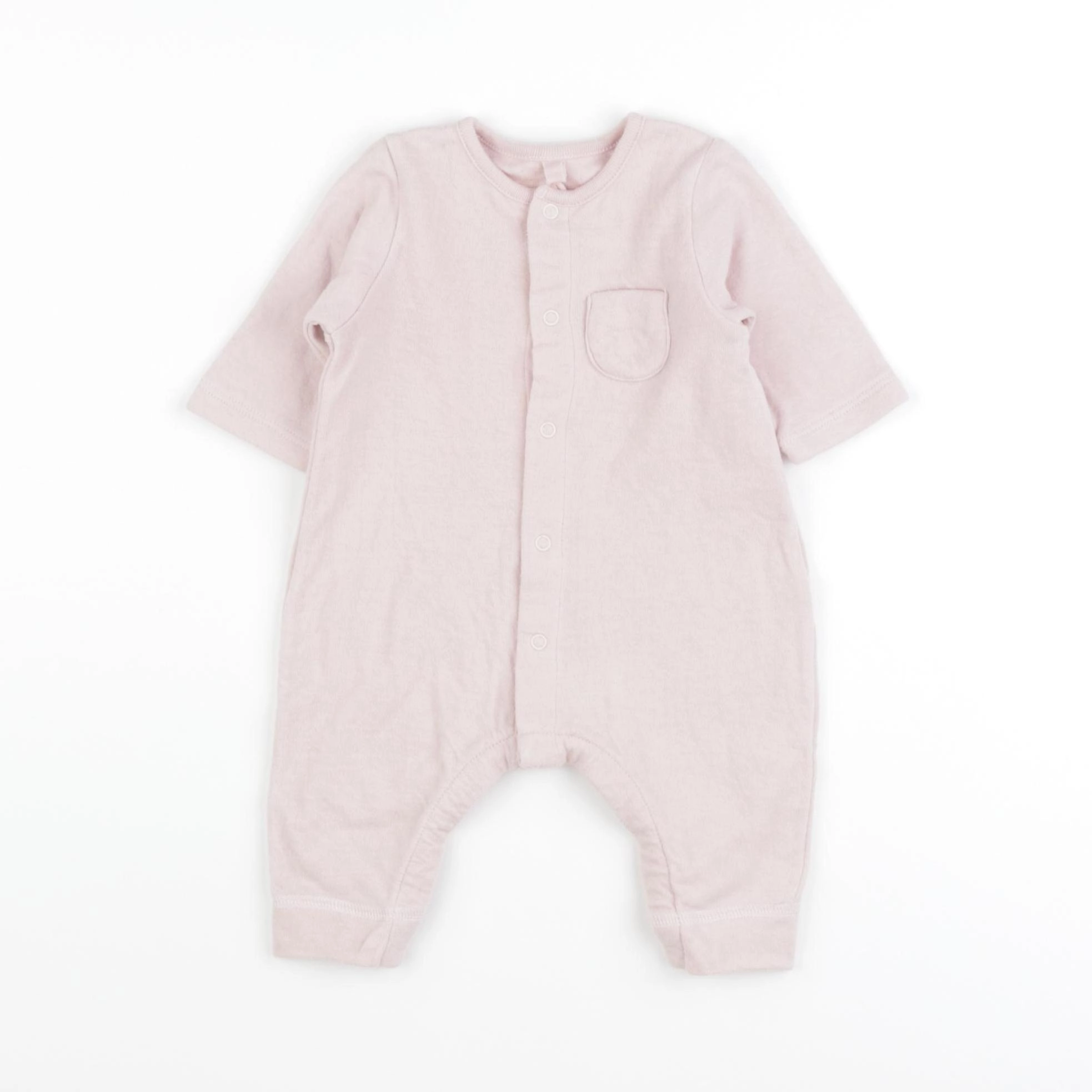 Petit Bateau - combinaison rose - 1 mois
