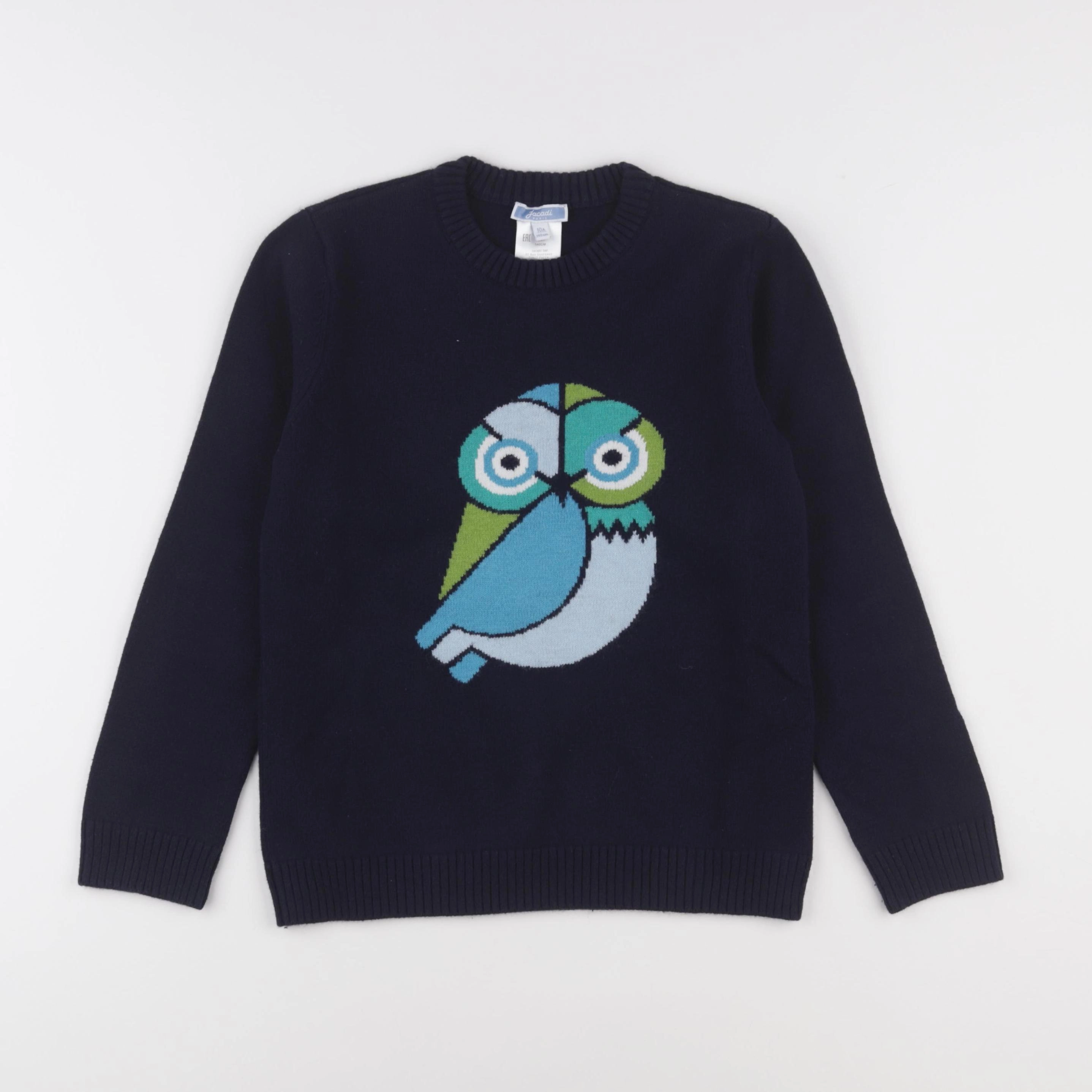 Jacadi - pull bleu - 10 ans