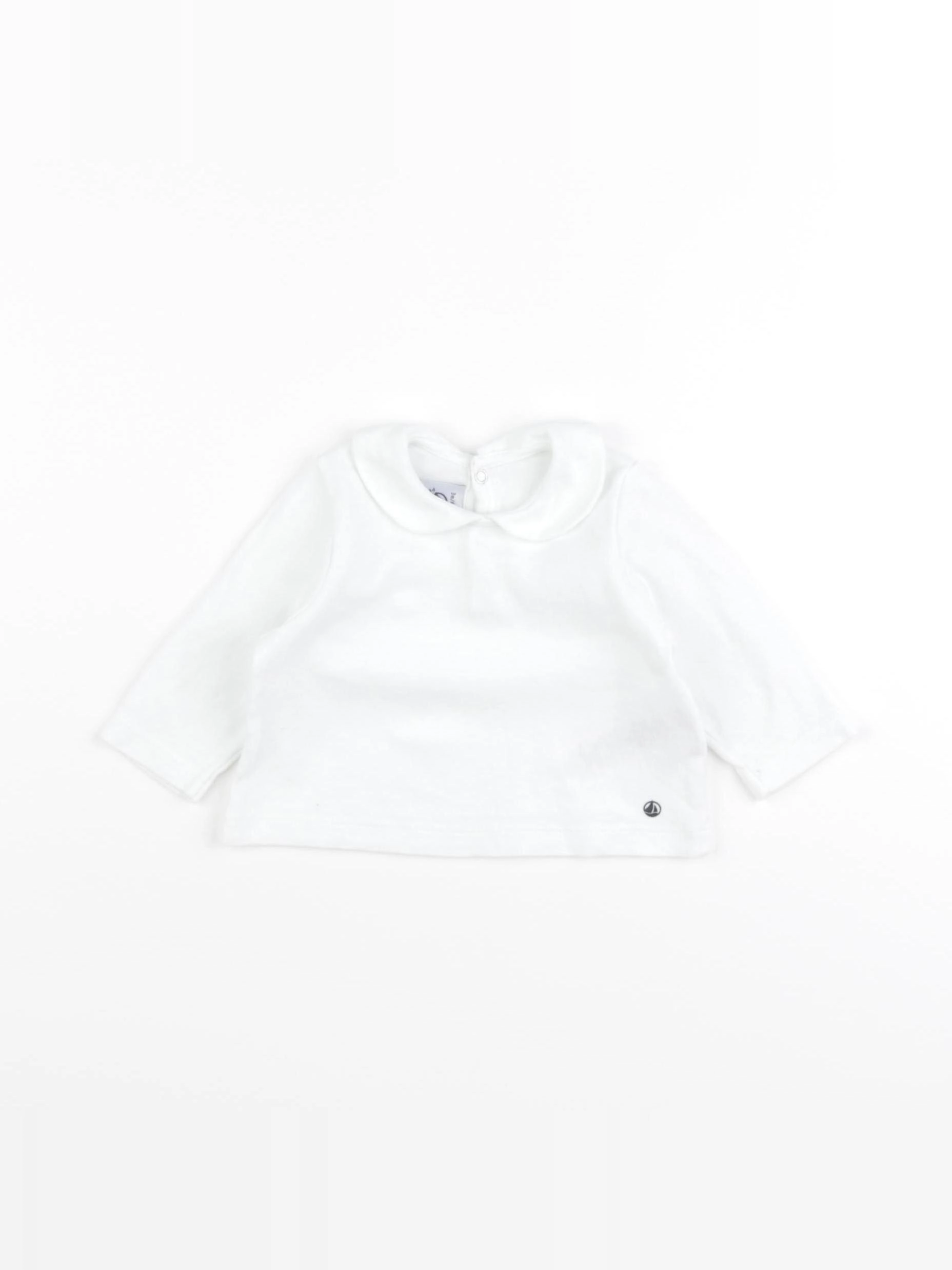 Petit Bateau - tee-shirt blanc - 3 mois