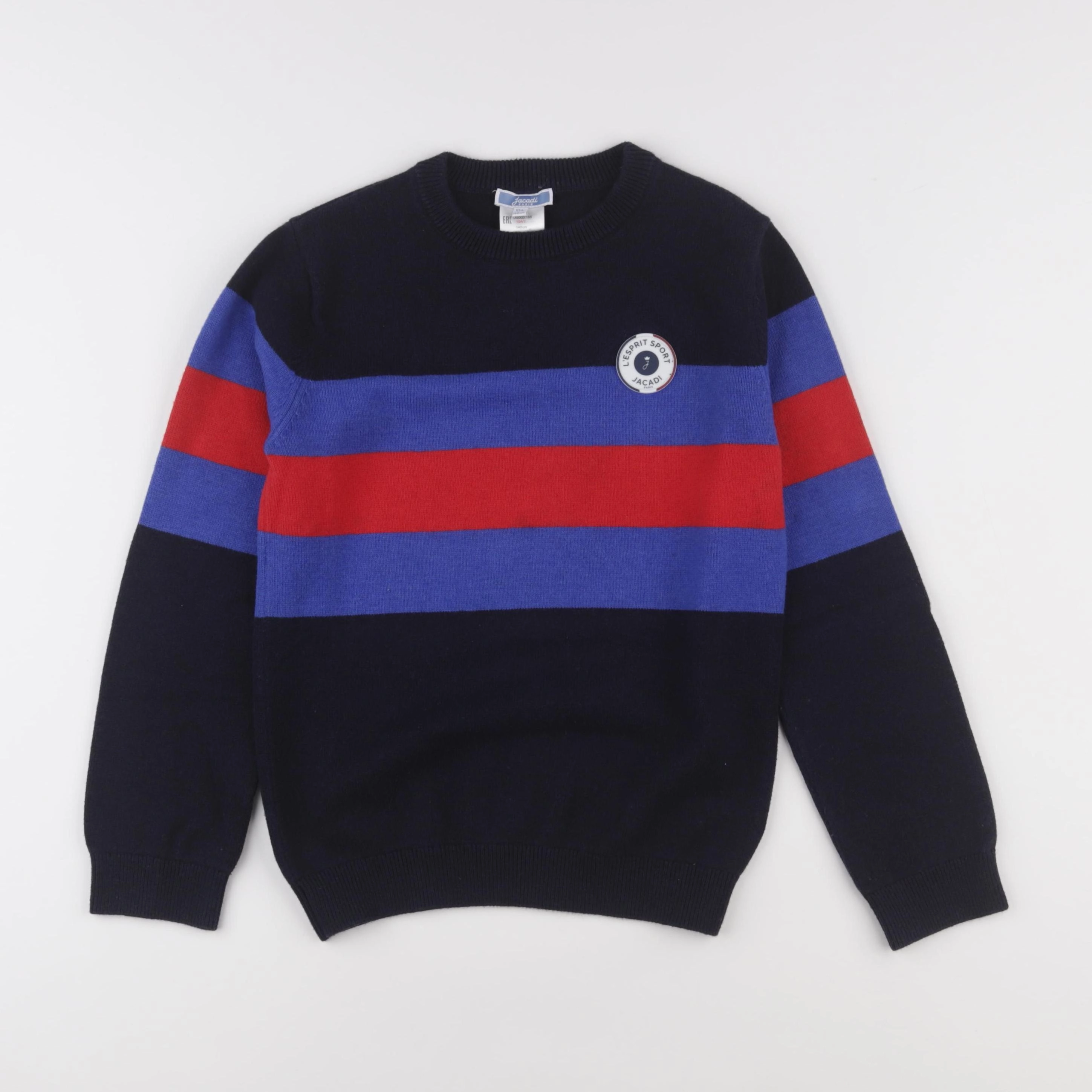 Jacadi - pull bleu - 10 ans