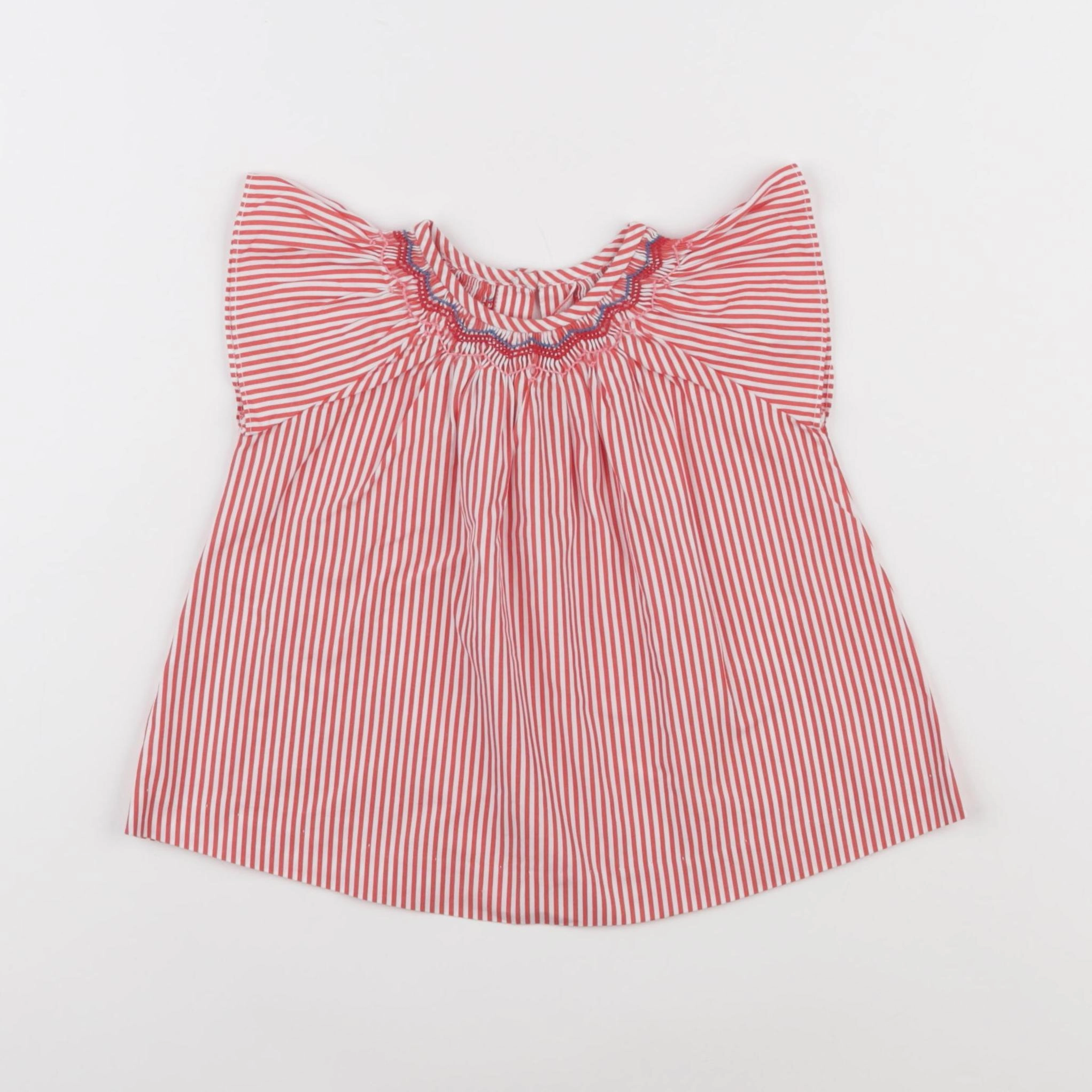 Jacadi - blouse orange - 12 mois