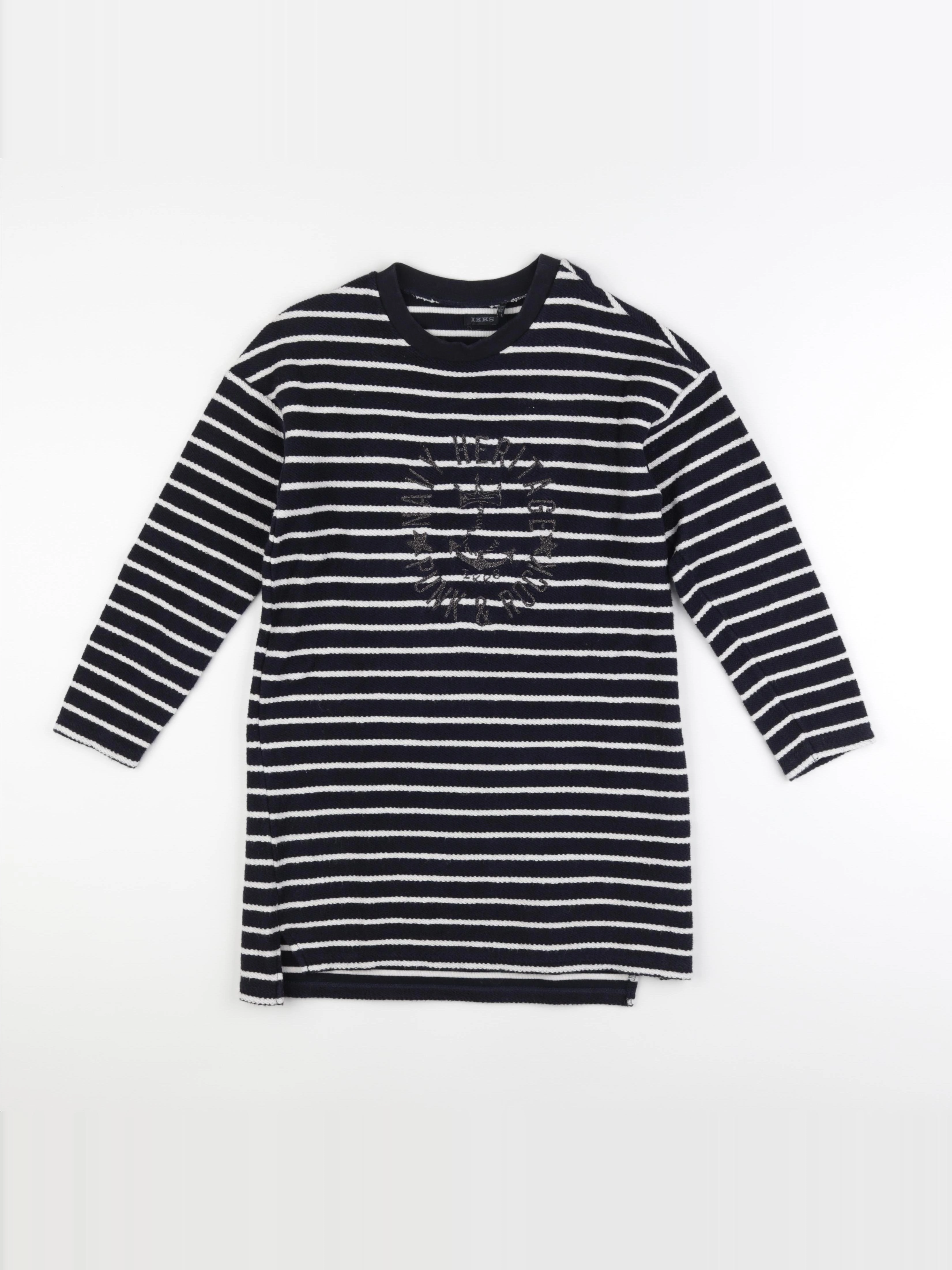 IKKS - robe bleu, blanc - 10 ans