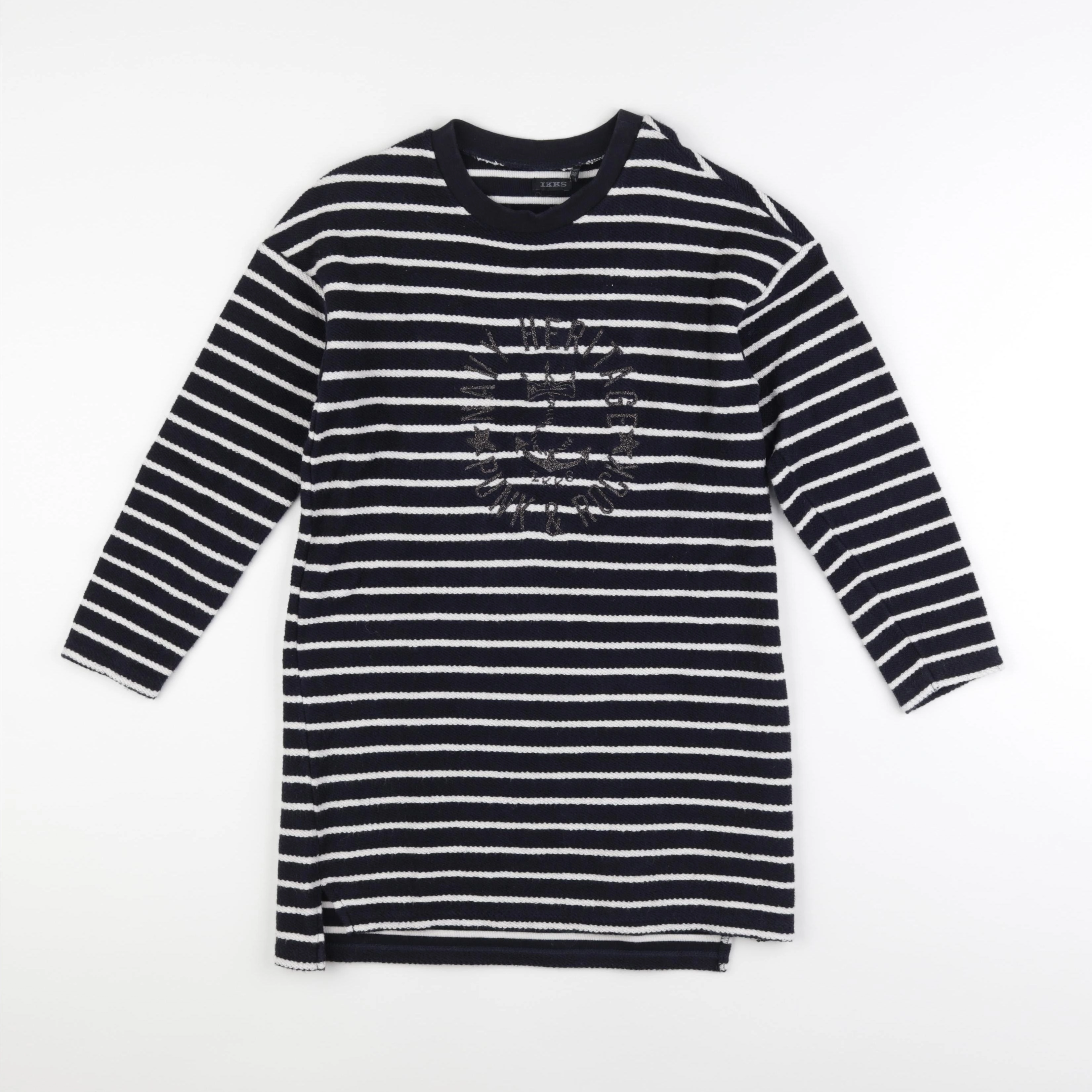 IKKS - robe bleu, blanc - 10 ans