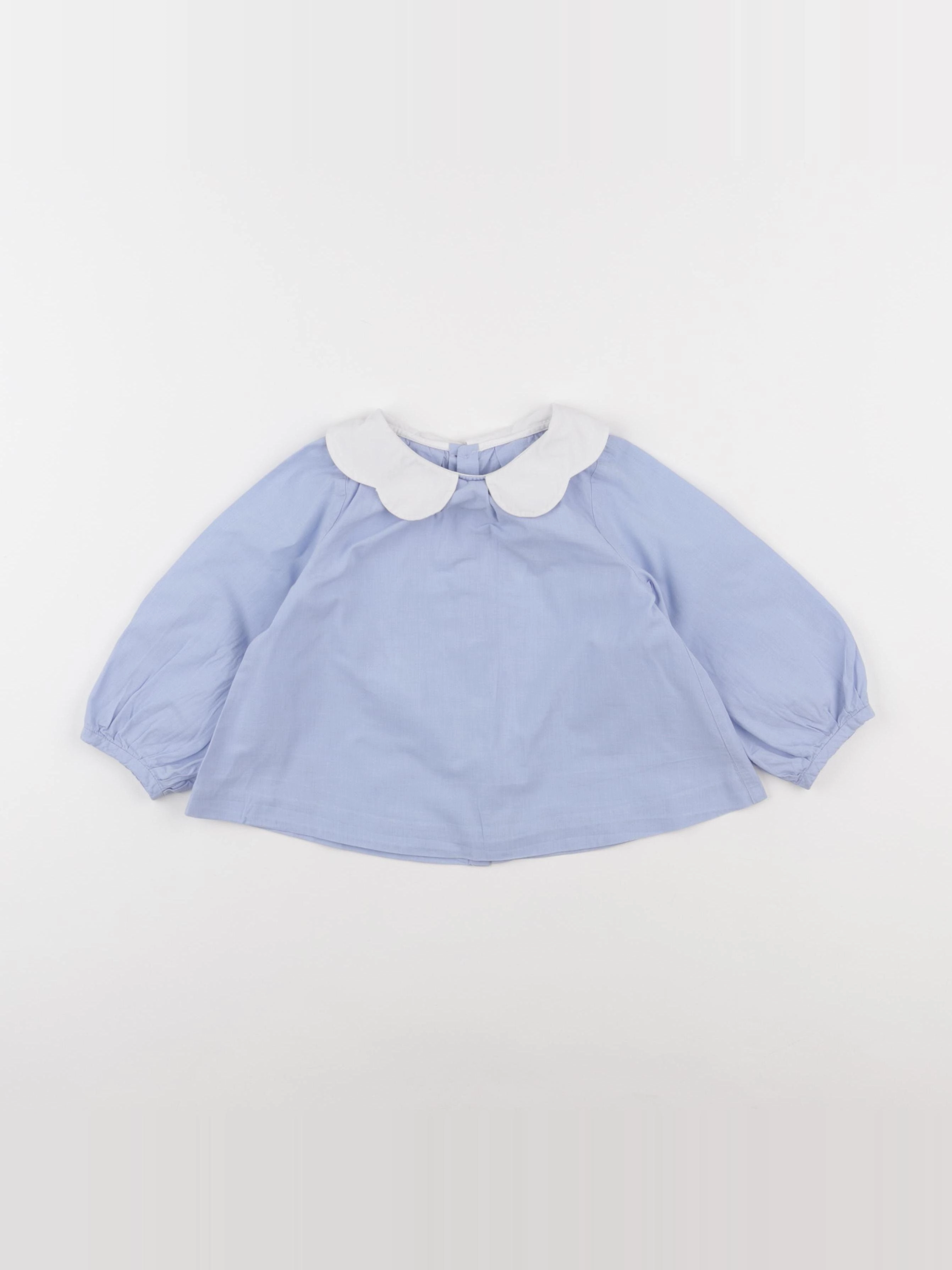 Jacadi - blouse bleu - 24 mois