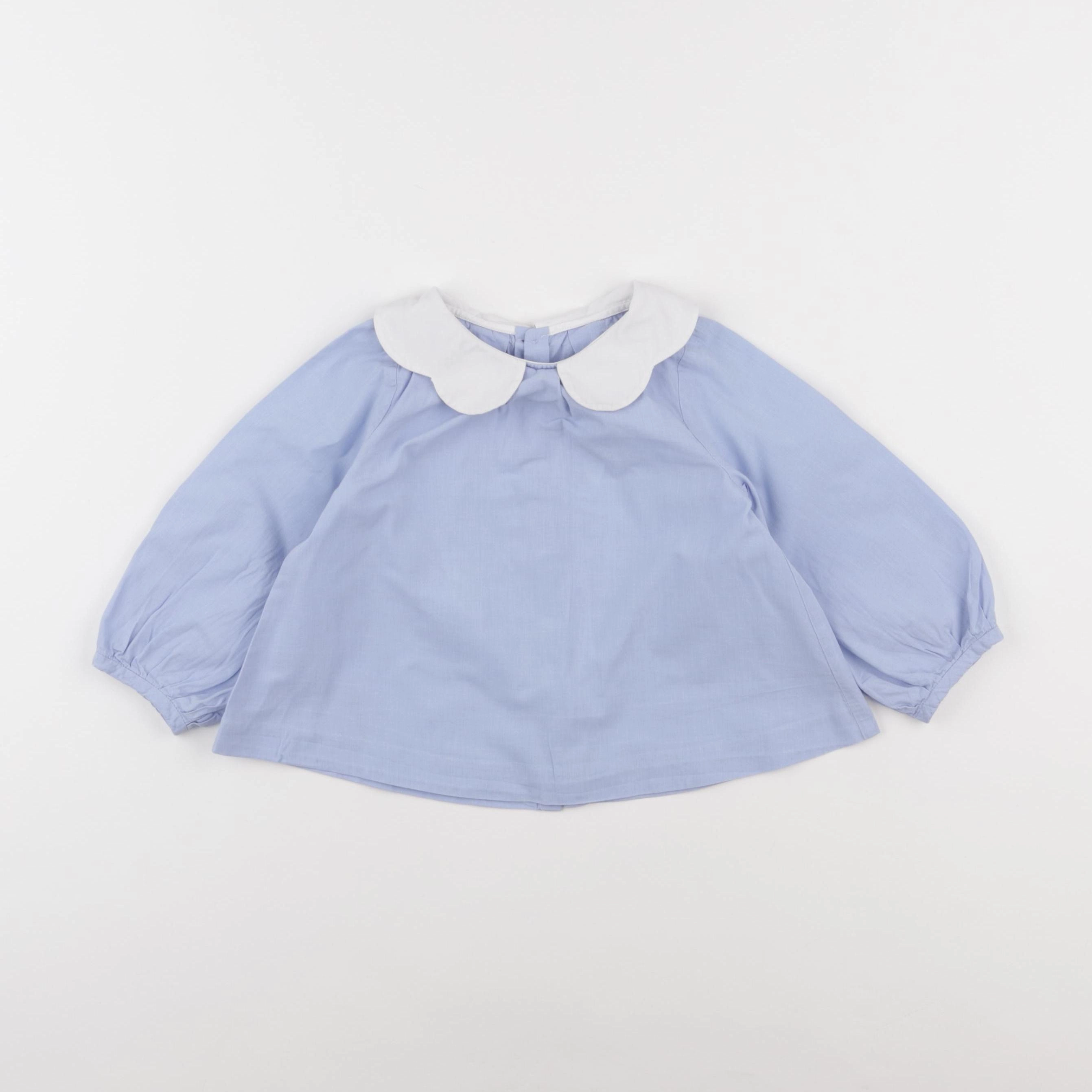 Jacadi - blouse bleu - 24 mois