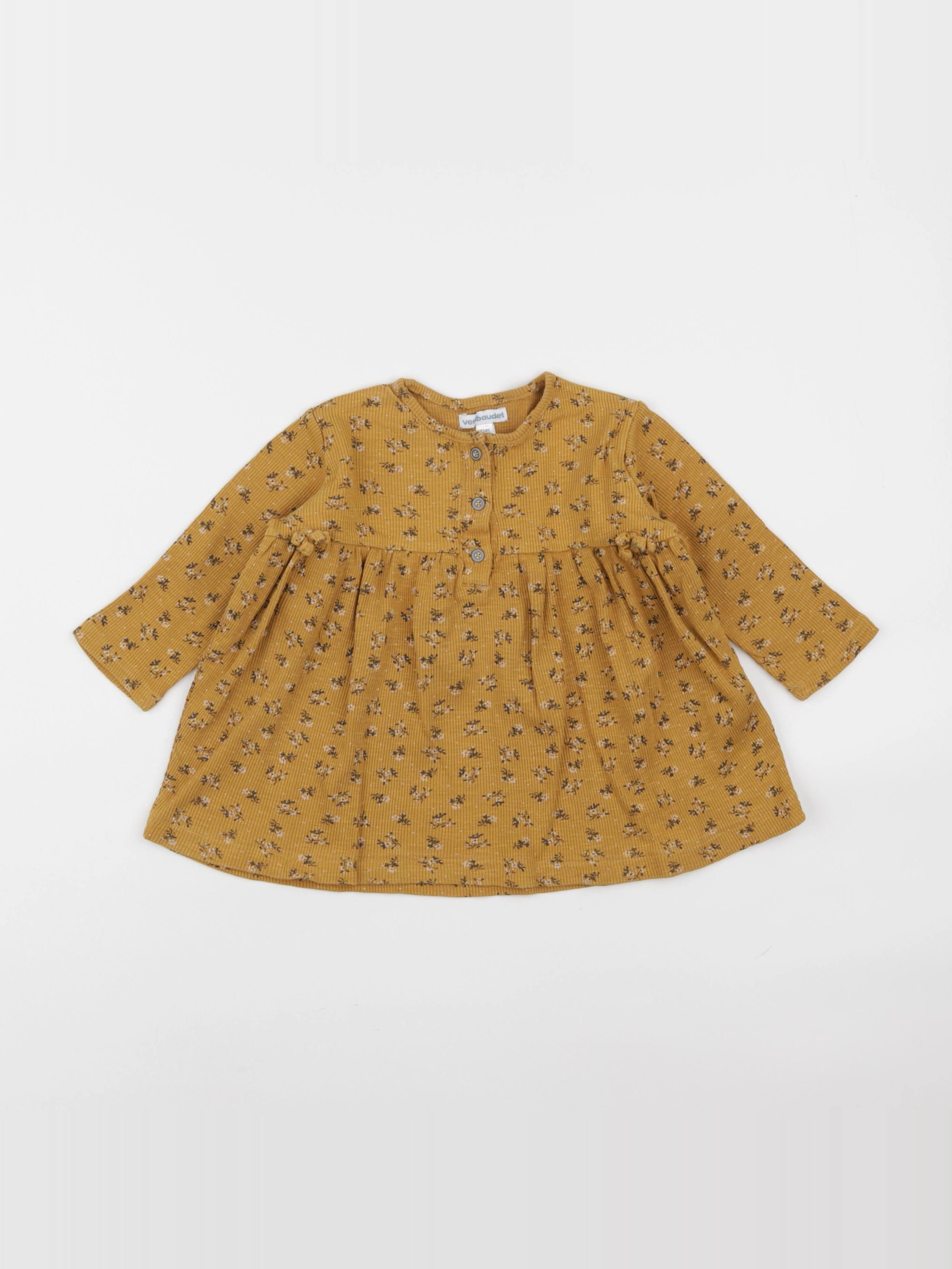 Vertbaudet - robe jaune - 18 mois