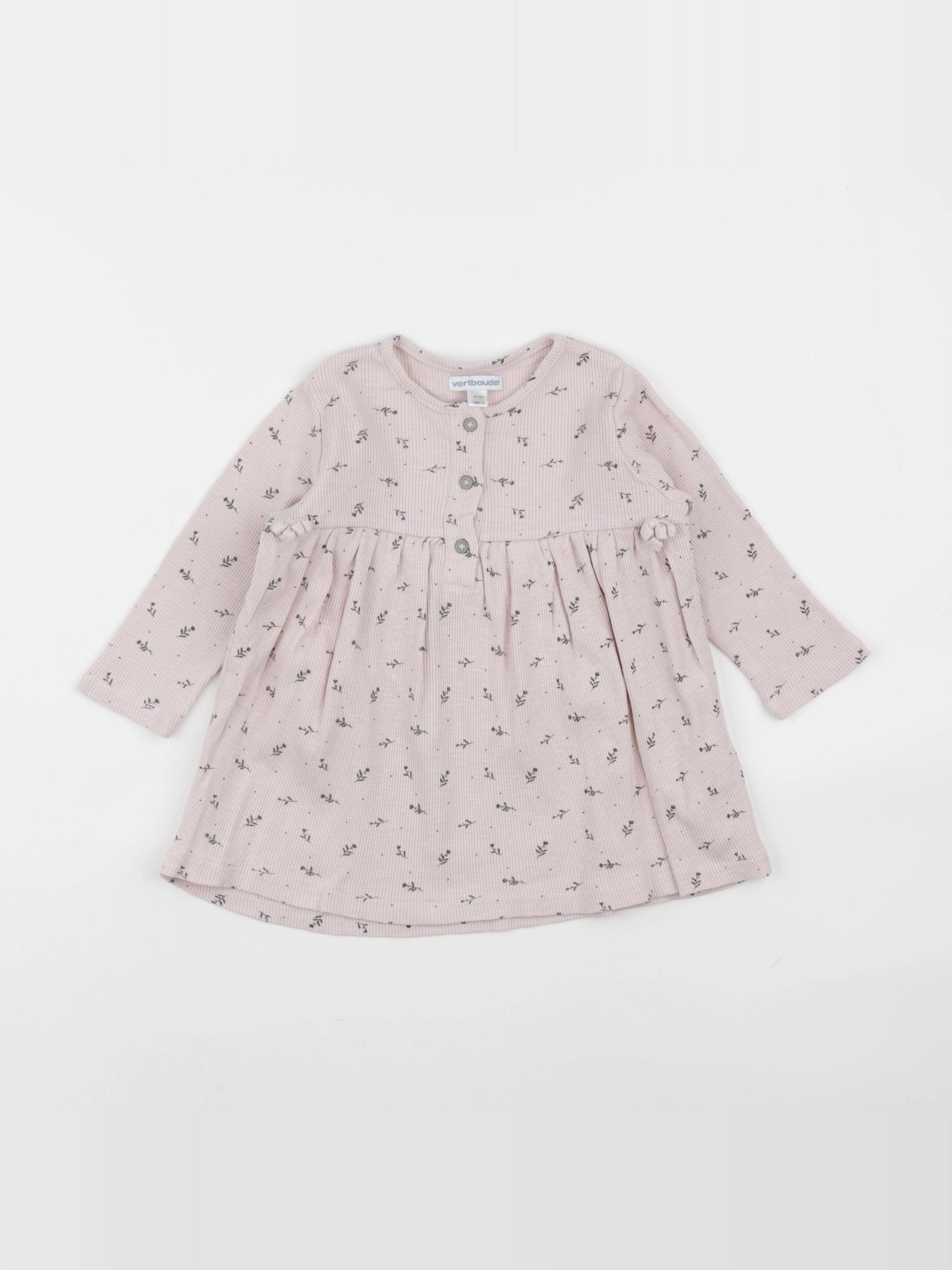 Vertbaudet - robe rose - 18 mois