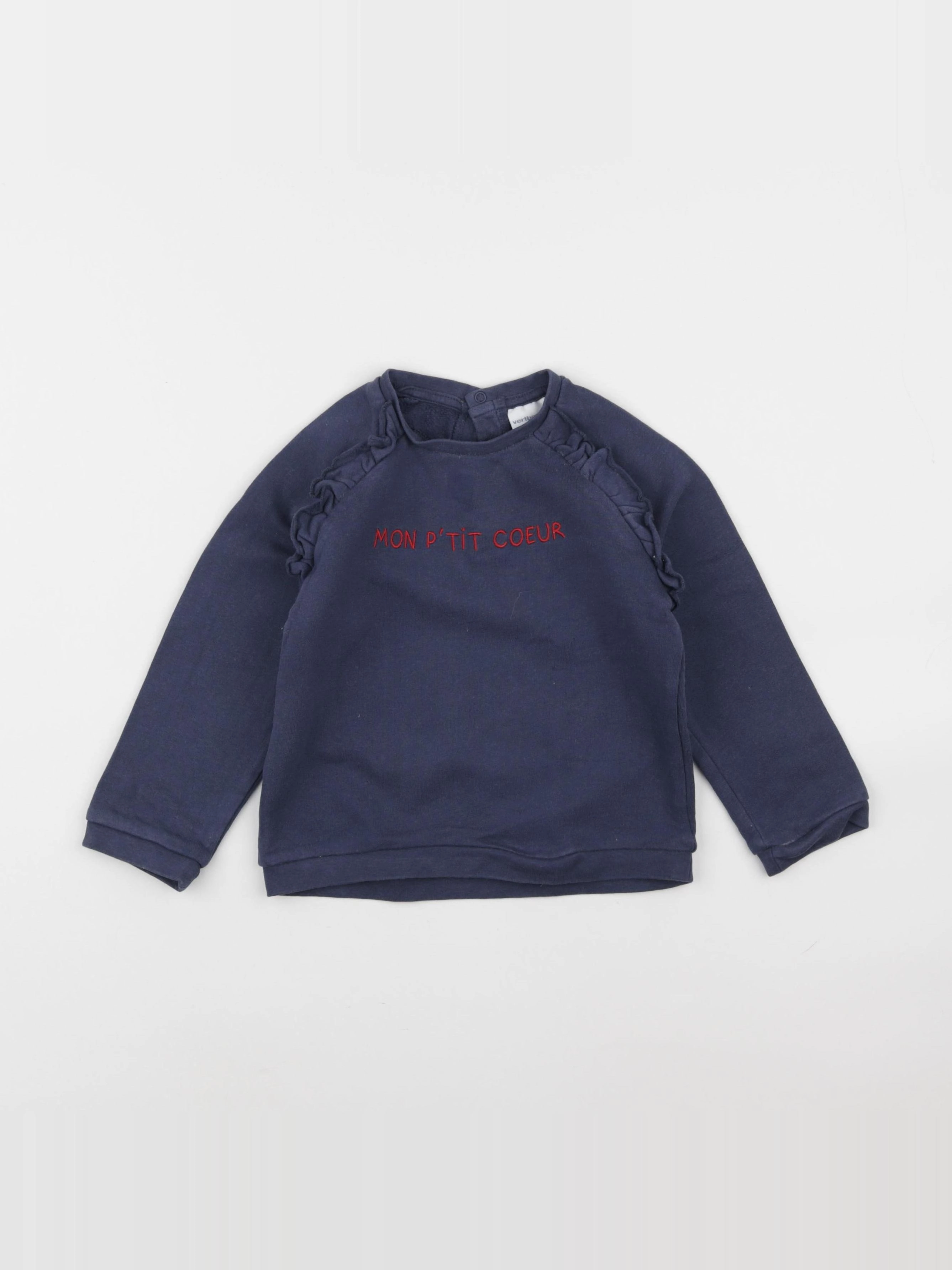 Vertbaudet - sweat bleu - 3 ans