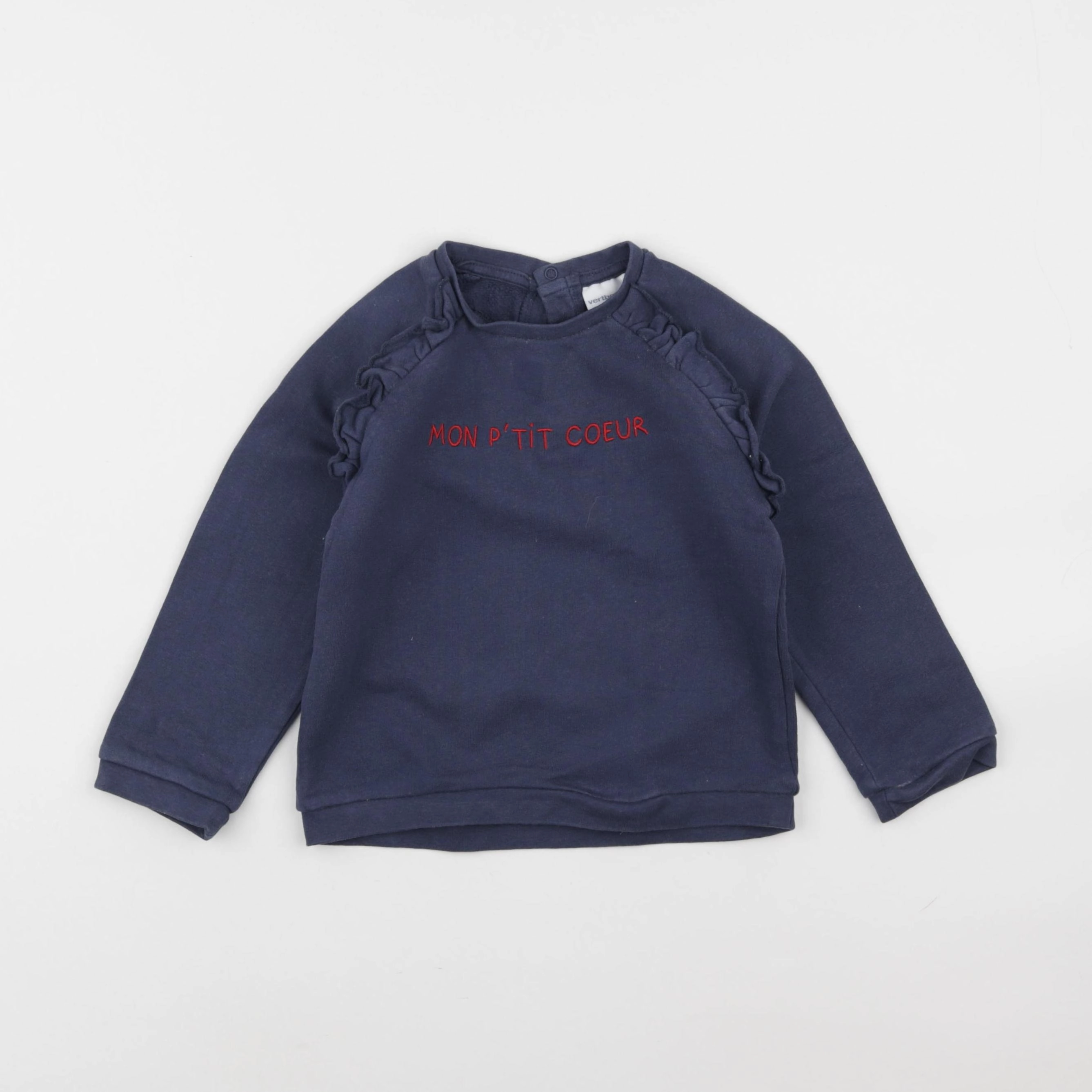 Vertbaudet - sweat bleu - 3 ans