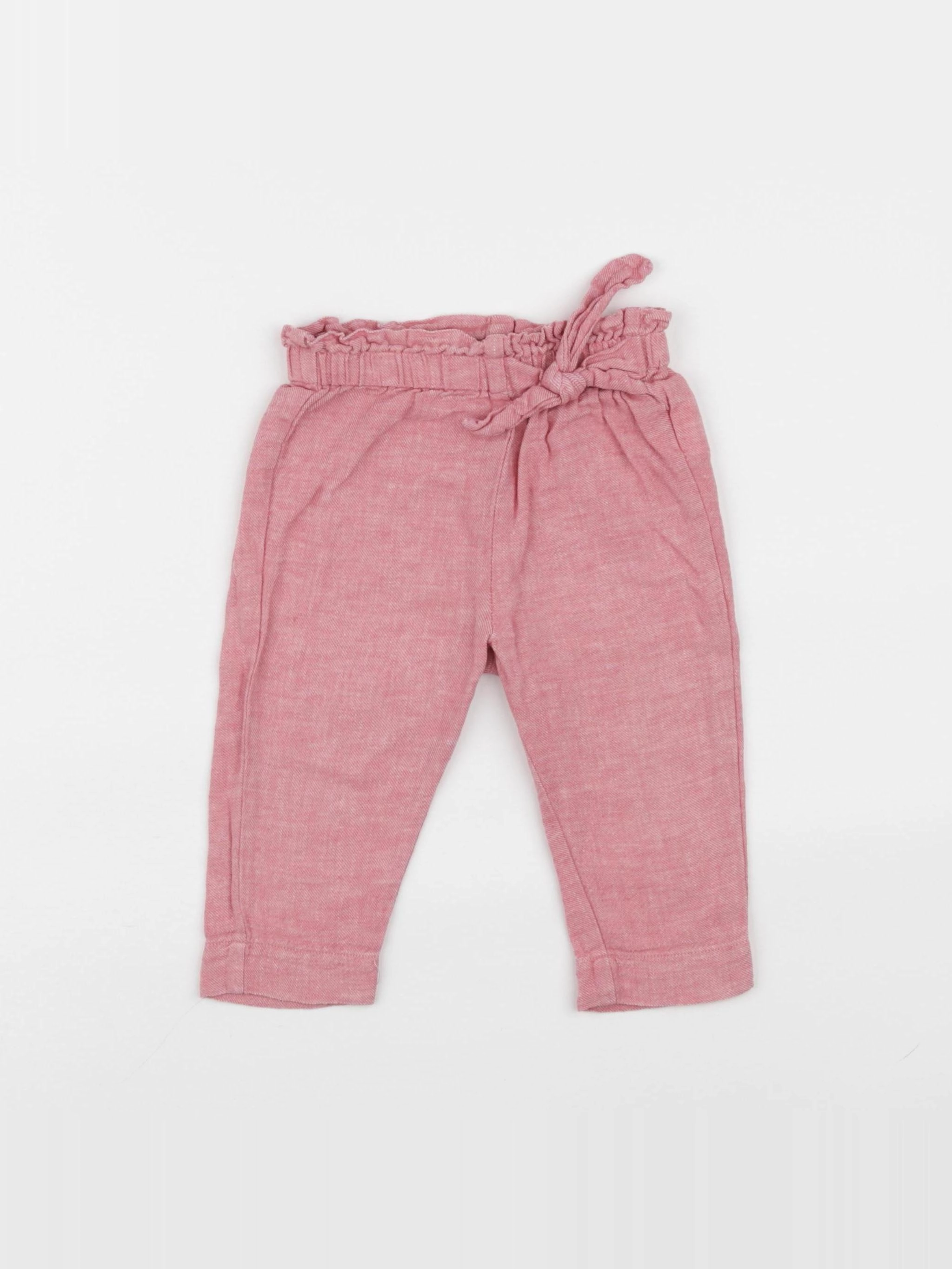 Vertbaudet - pantalon rose - 12 mois