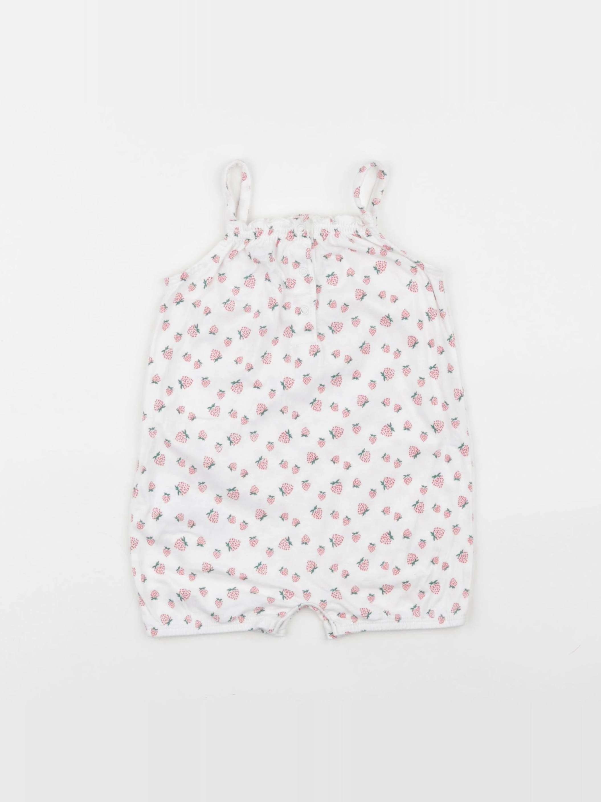 Vertbaudet - pyjama coton blanc - 12 mois